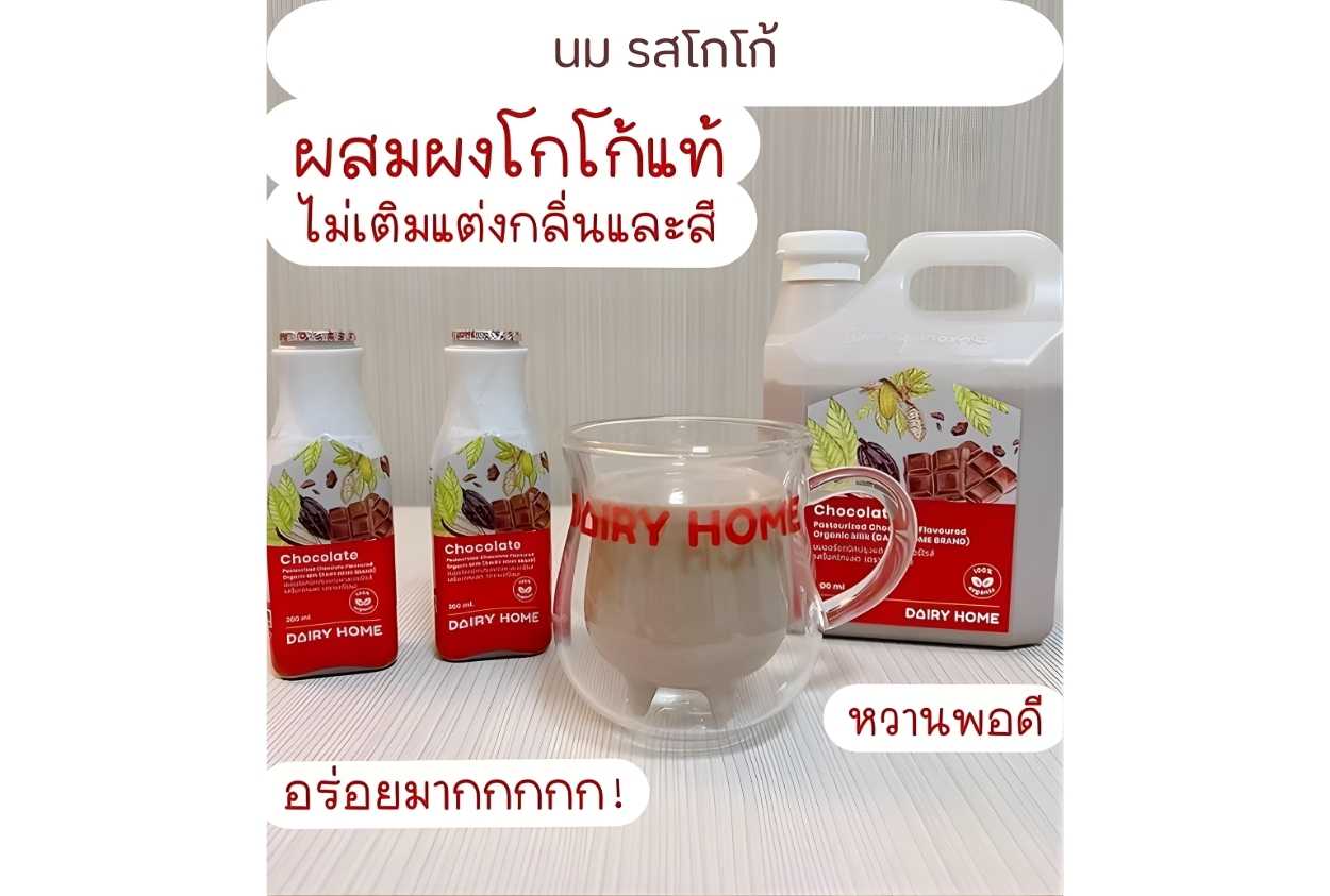 Chocolate Flavoured Organic Milk นมสดรสช็อกโกแลต