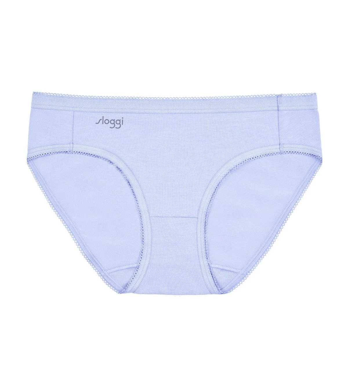 10218527 sloggi Comfort care Midi2 R 3554 กางเกงในเนื้อผ้าคอตตอน รูปแบบมิดี สีม่วง