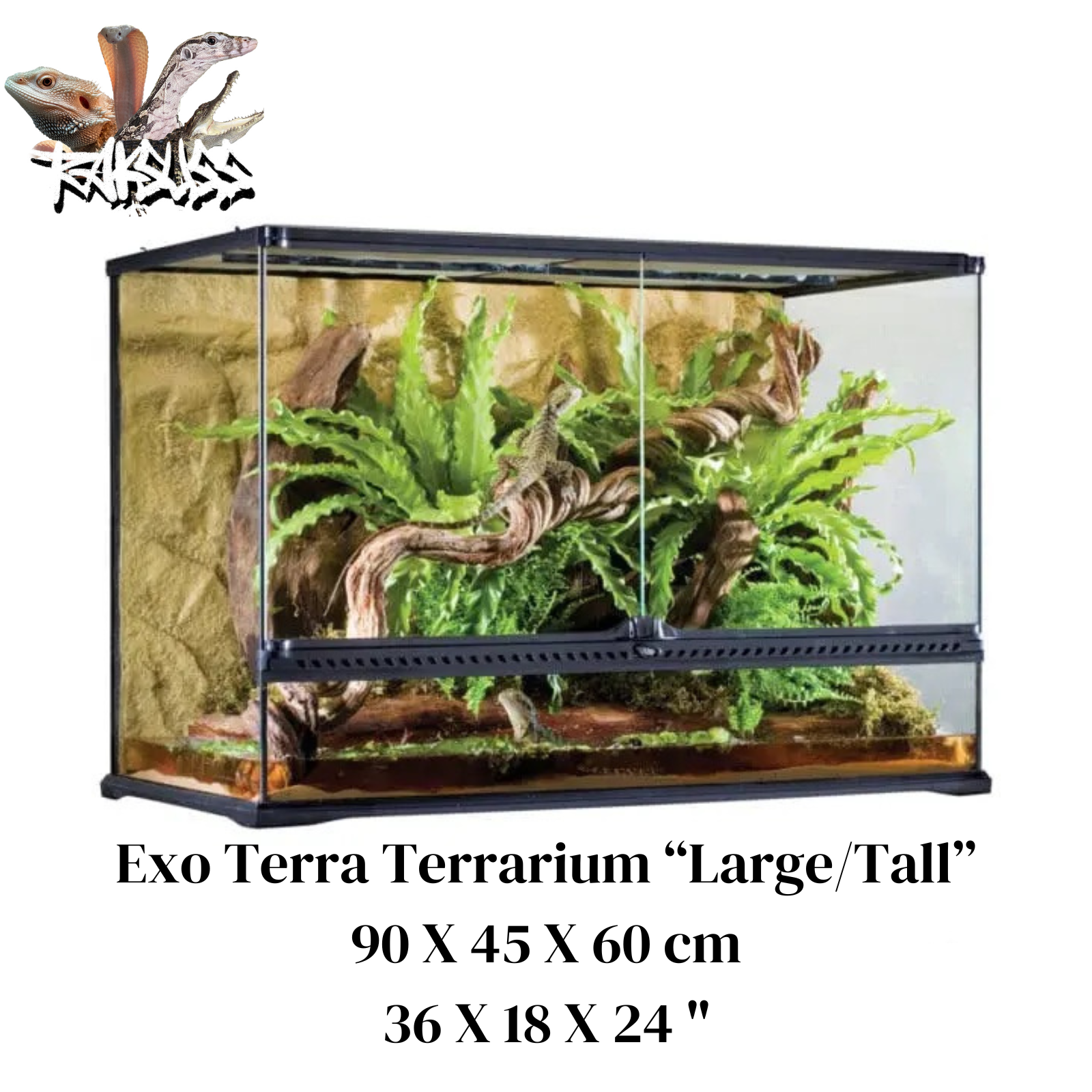Exo Terra Natural Terrarium Large Tall 36” x 18” x 24”(PT2614)
