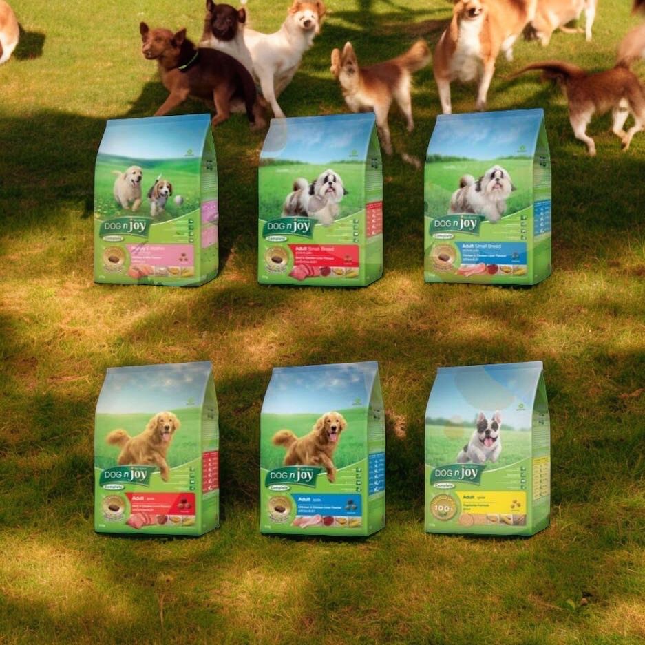 Dog n joy ด็อกเอ็นจอย อาหารเม็ดสำหรับสุนัข [ขนาด 1.5 กิโลกรัม]