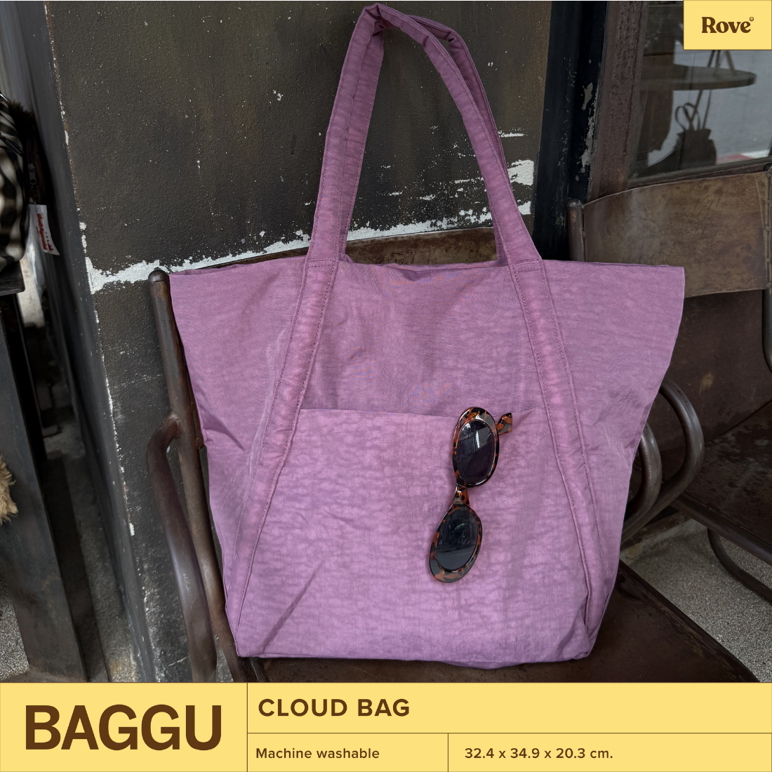 BAGGU Cloud Bag (Wild Plum)