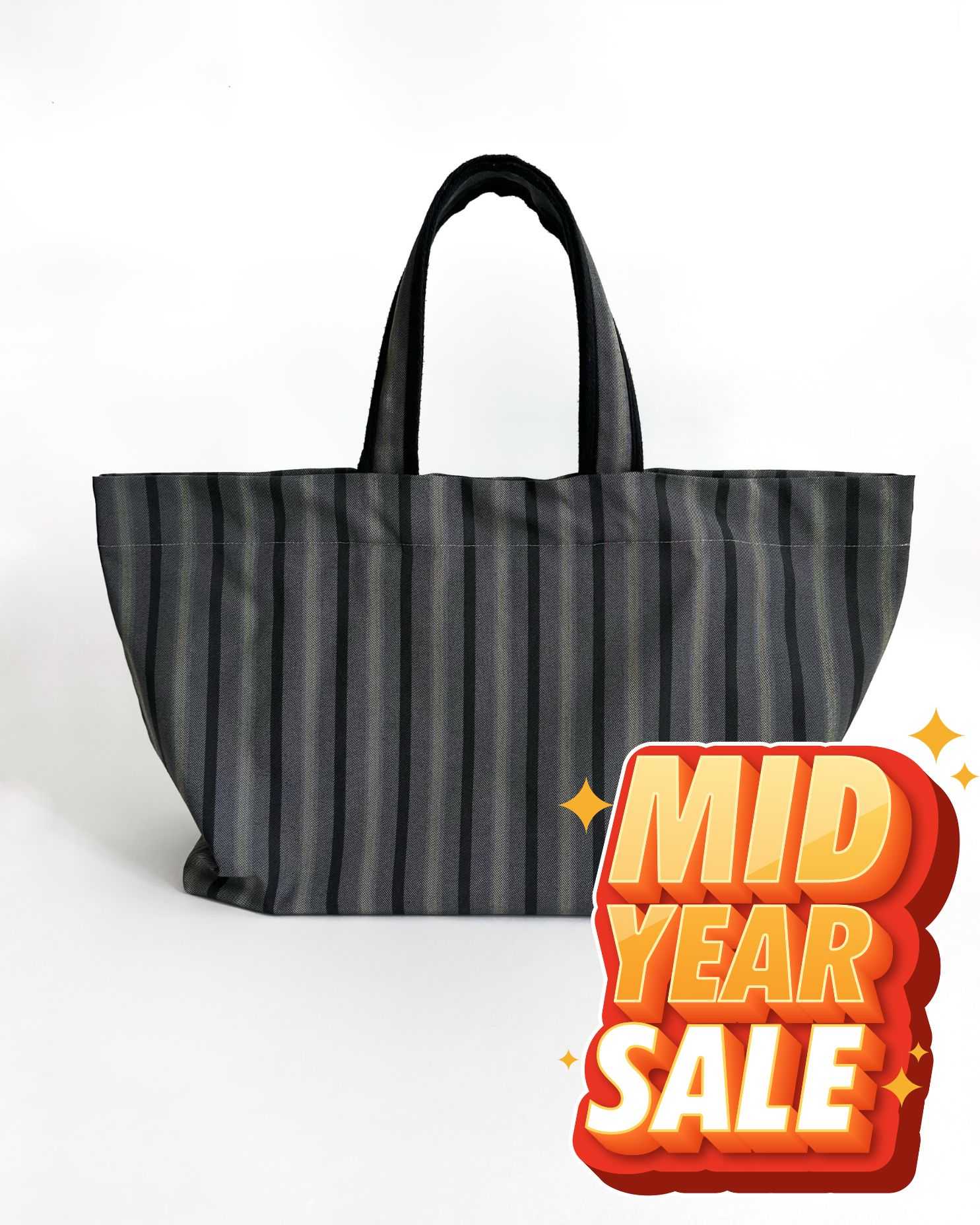 Striped structure tote กระเป๋าลายทางใบใหญ่
