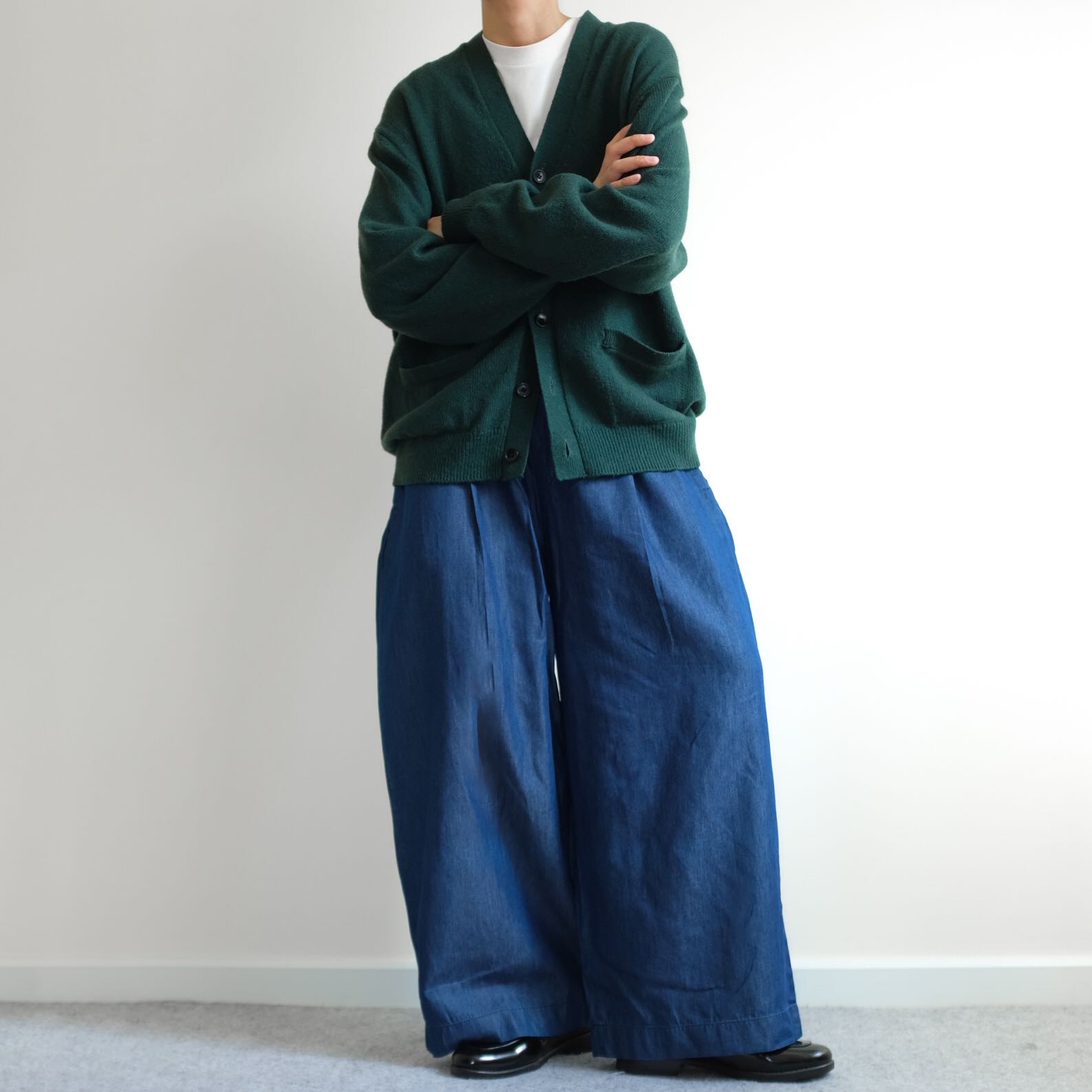 ROPE PICNIC  Relaxed Cropped Oversized Wide Legs Pants 