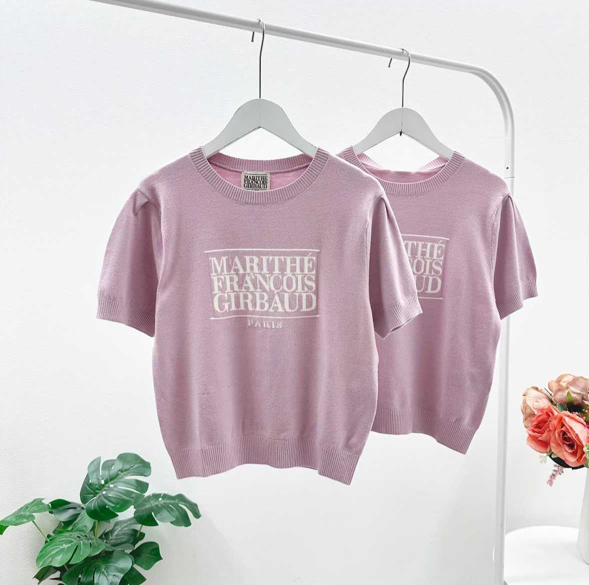 Marithe Classic logo half knit (Light purple)