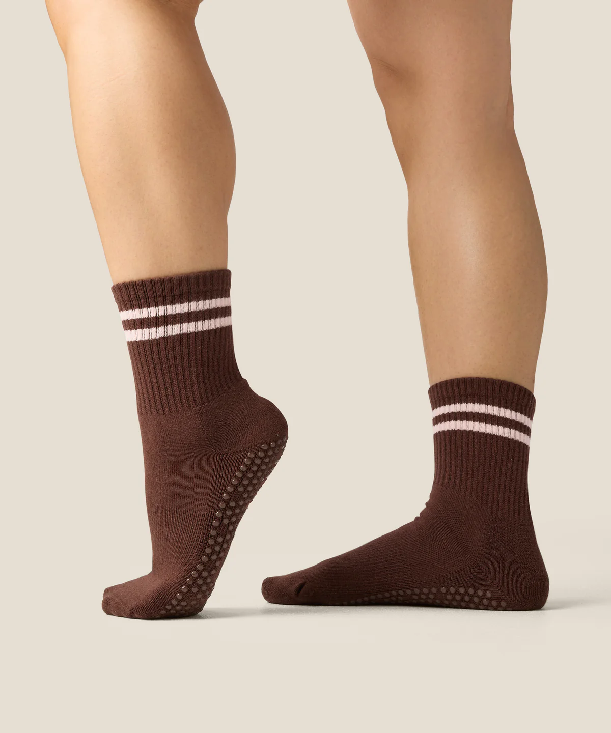 ✨BEST✨ Crew Grip Socks - Sporty Stripe Espresso