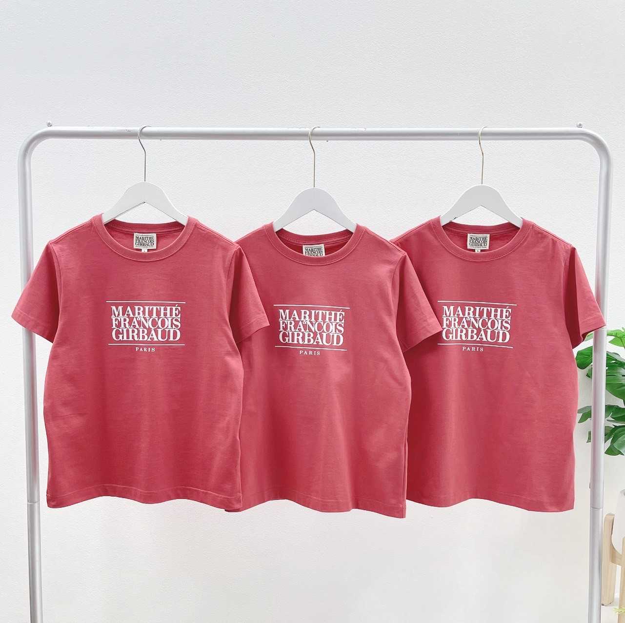 Marithe W classic logo tee (Red)