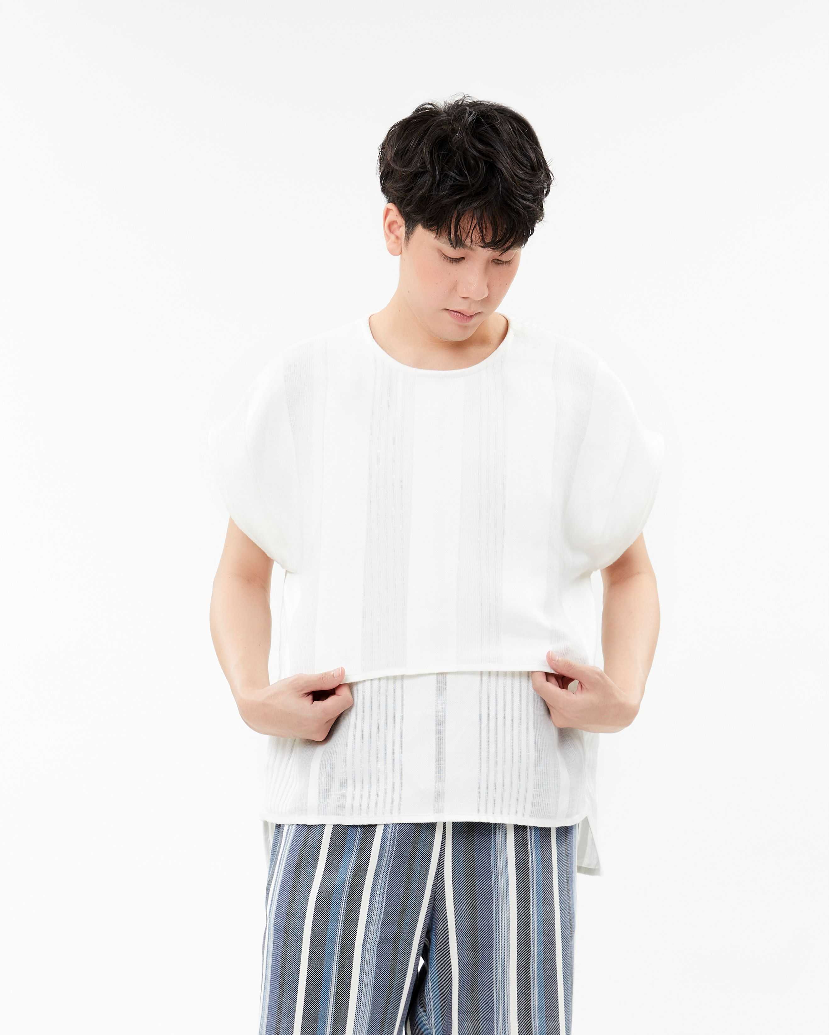เสื้อเบลาส์ NTW AW24/BL12 White #F