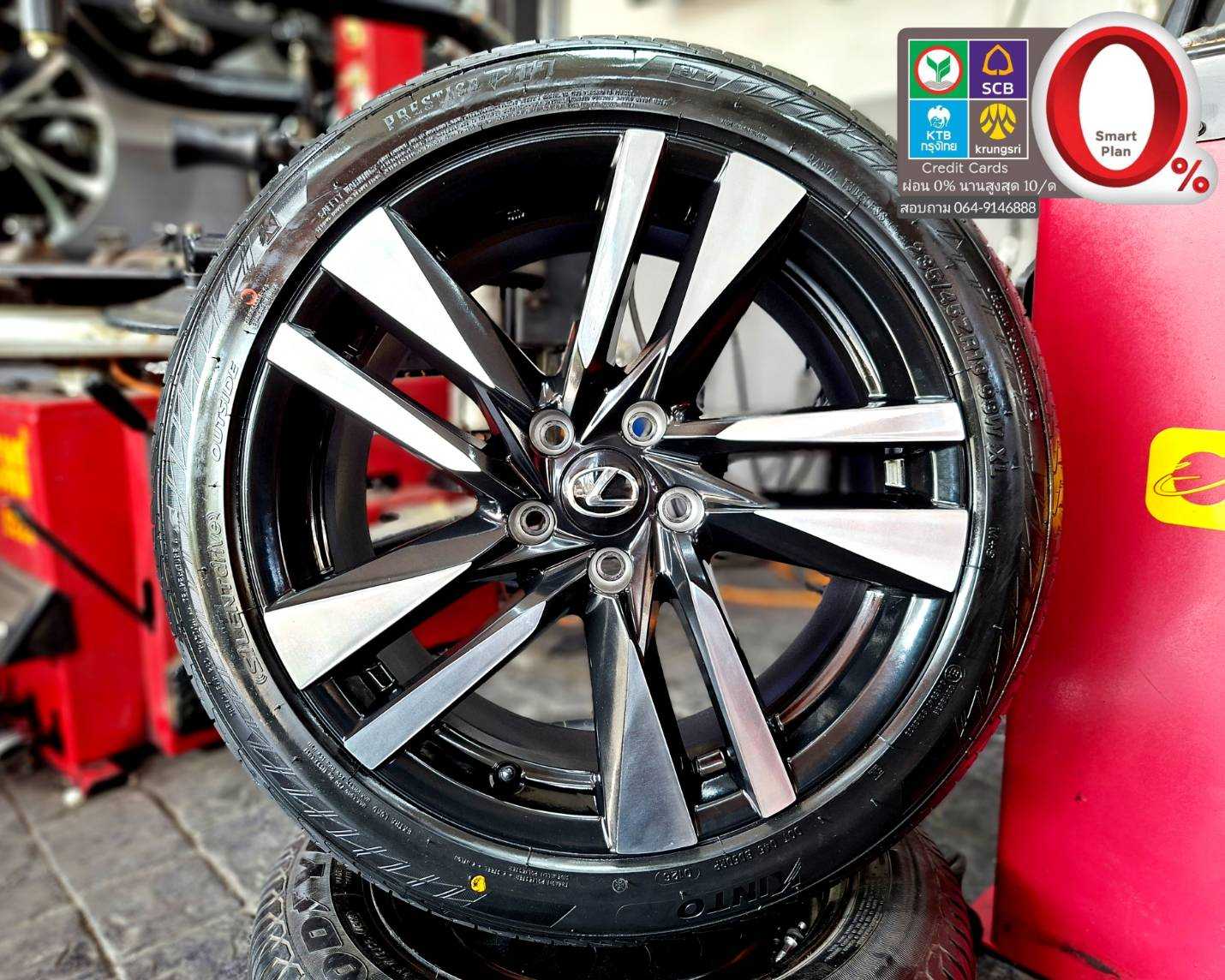 ปี 26 ล้อ Lexus ขอบ 18 5 รู 114 หน้าหลังกว้าง 8.5 J ET 45 สภาพสวยไม่มีรอย       2358169  91792269