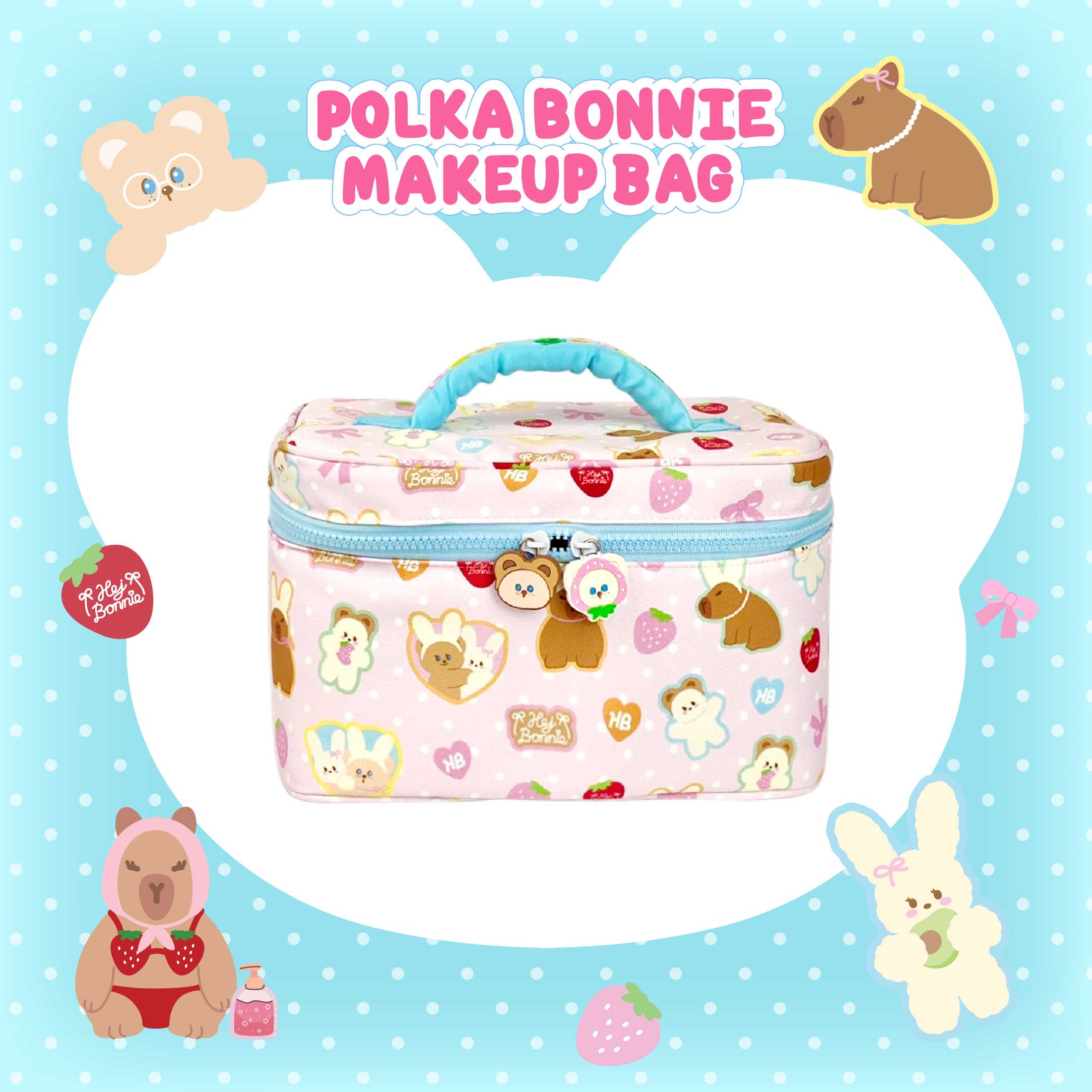 Polka Bonnie Makeup Bag | Hej Bonnie Official