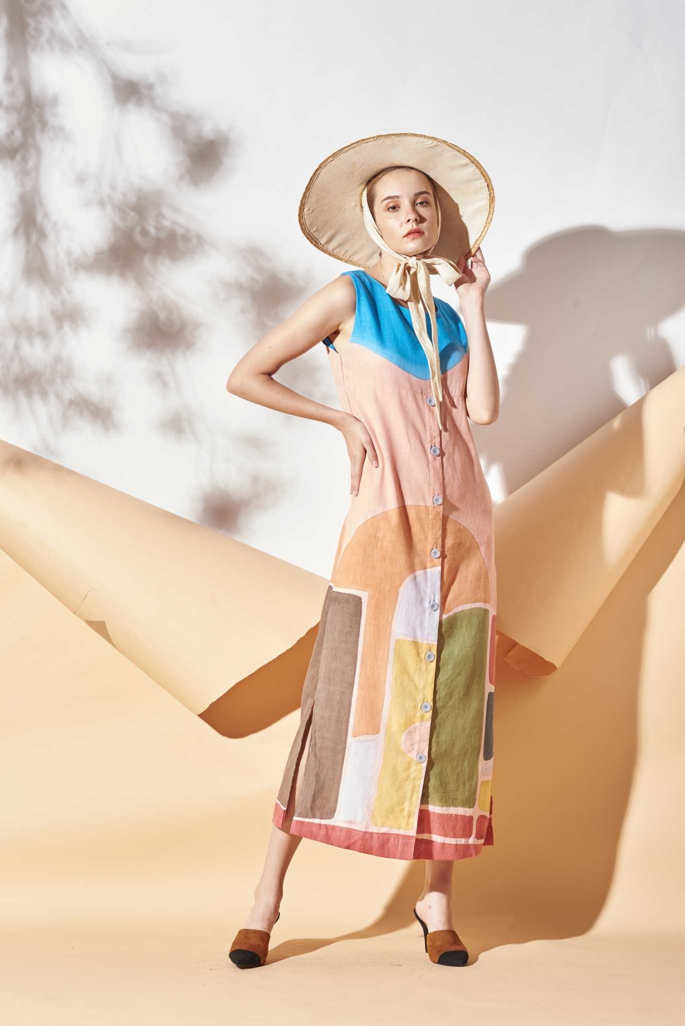 (Pre-order)Dress Hand Paint Art x Decor SS21-13