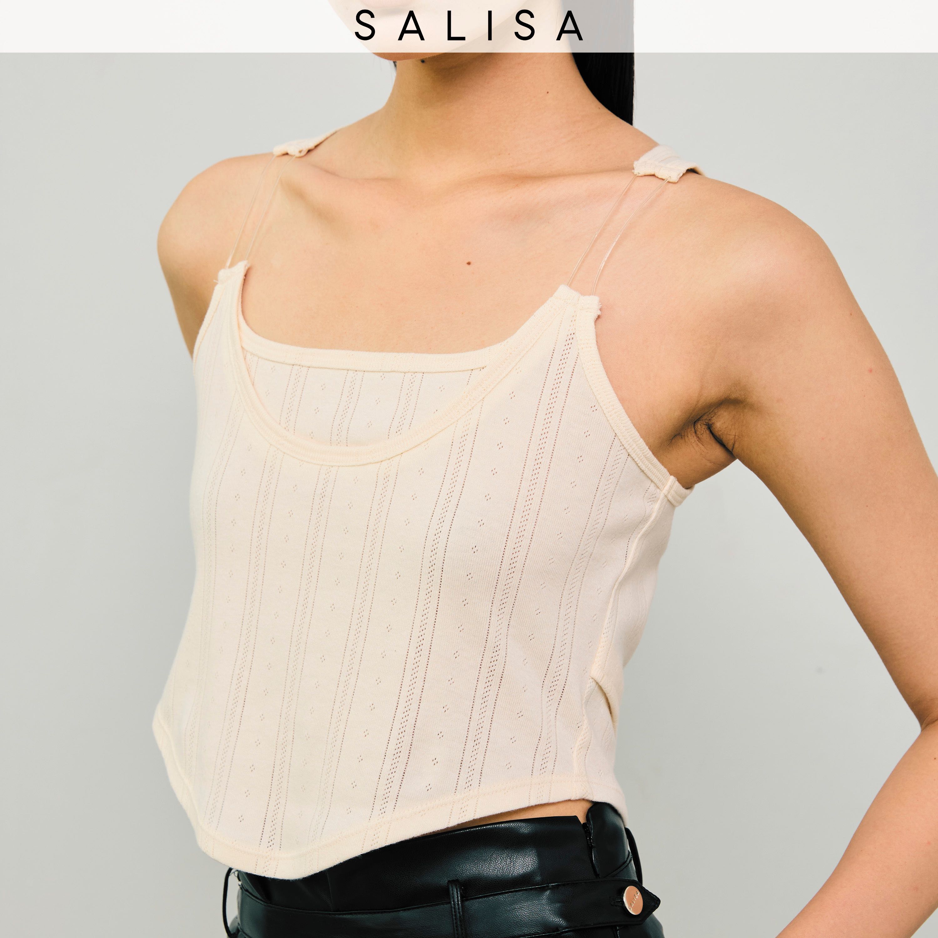 CORSET STRING TANK FW24 IVORY เสื้อกล้าม สายใส