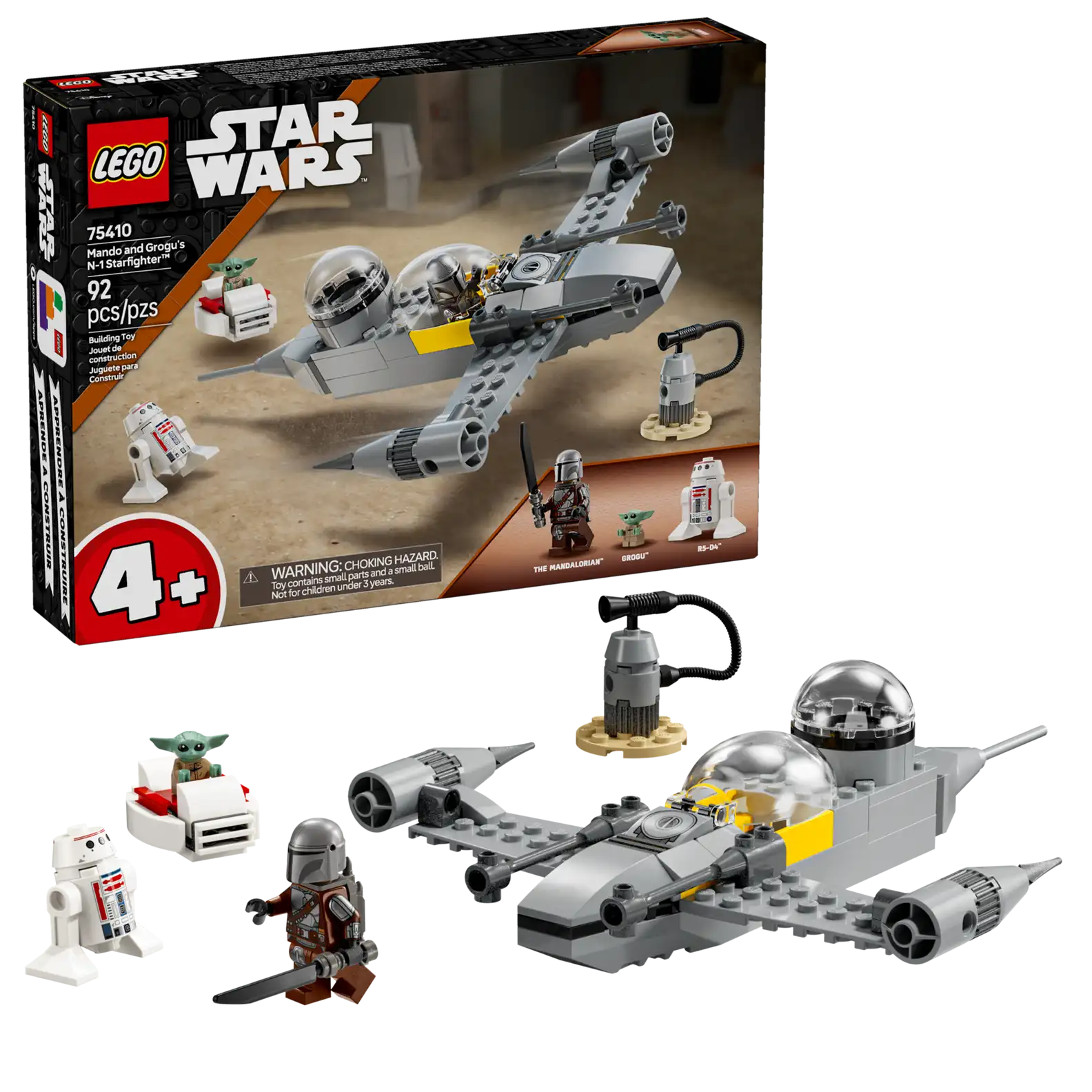 LEGO 75410 Mando and Grogu's N-1 Starfi..(สินค้าซื้อแล้วไม่รับเปลี่ยนคืน)