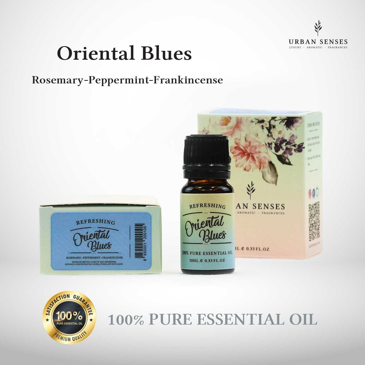น้ำมันหอมระเหย อโรมา น้ำมันสกัดบริสุทธิ์แท้ 100% Urban Senses Pure Essential Oil - Oriental Blues