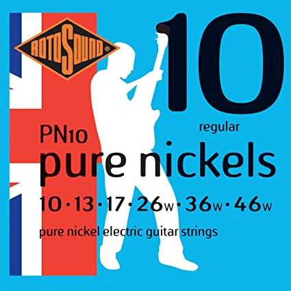 Rotosound สายกีต้าร์ไฟฟ้า ขนาด 0.10 - 0.46 รุ่น PN10 Pure nickels (Made in England)