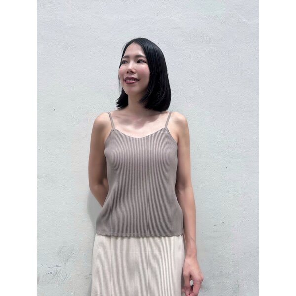 ปรับราคาลง20%!! 2MUAY BASIC รุ่น GJO1290 เสื้อพลีทคุณภาพ THICK CAMISOLE PLEATED TOP 9 สี FREE SIZE