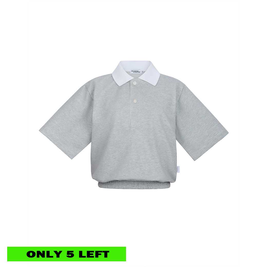 GIANNA POLO TOP - GREY