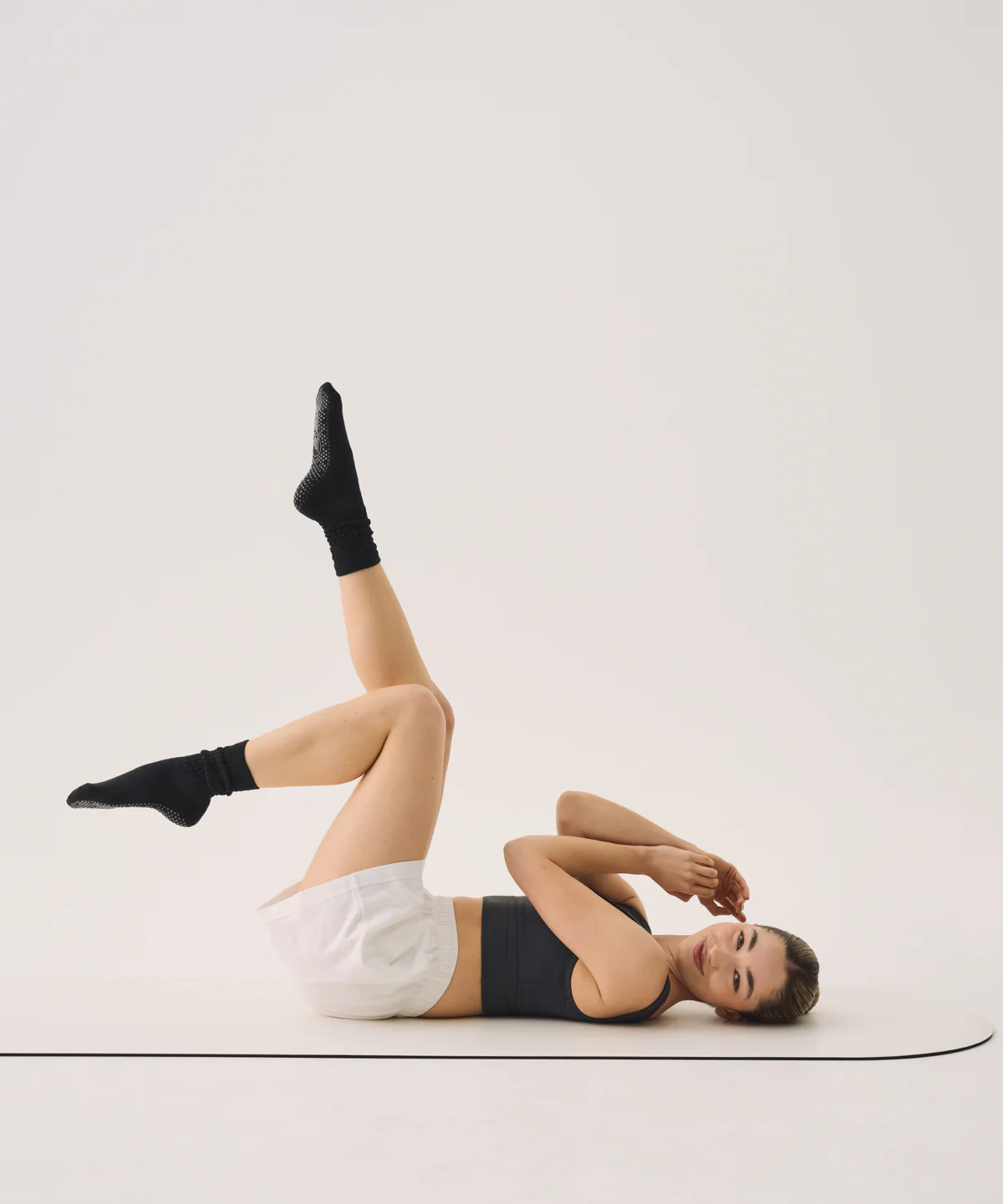 Scrunch Grip Socks - Charcoal