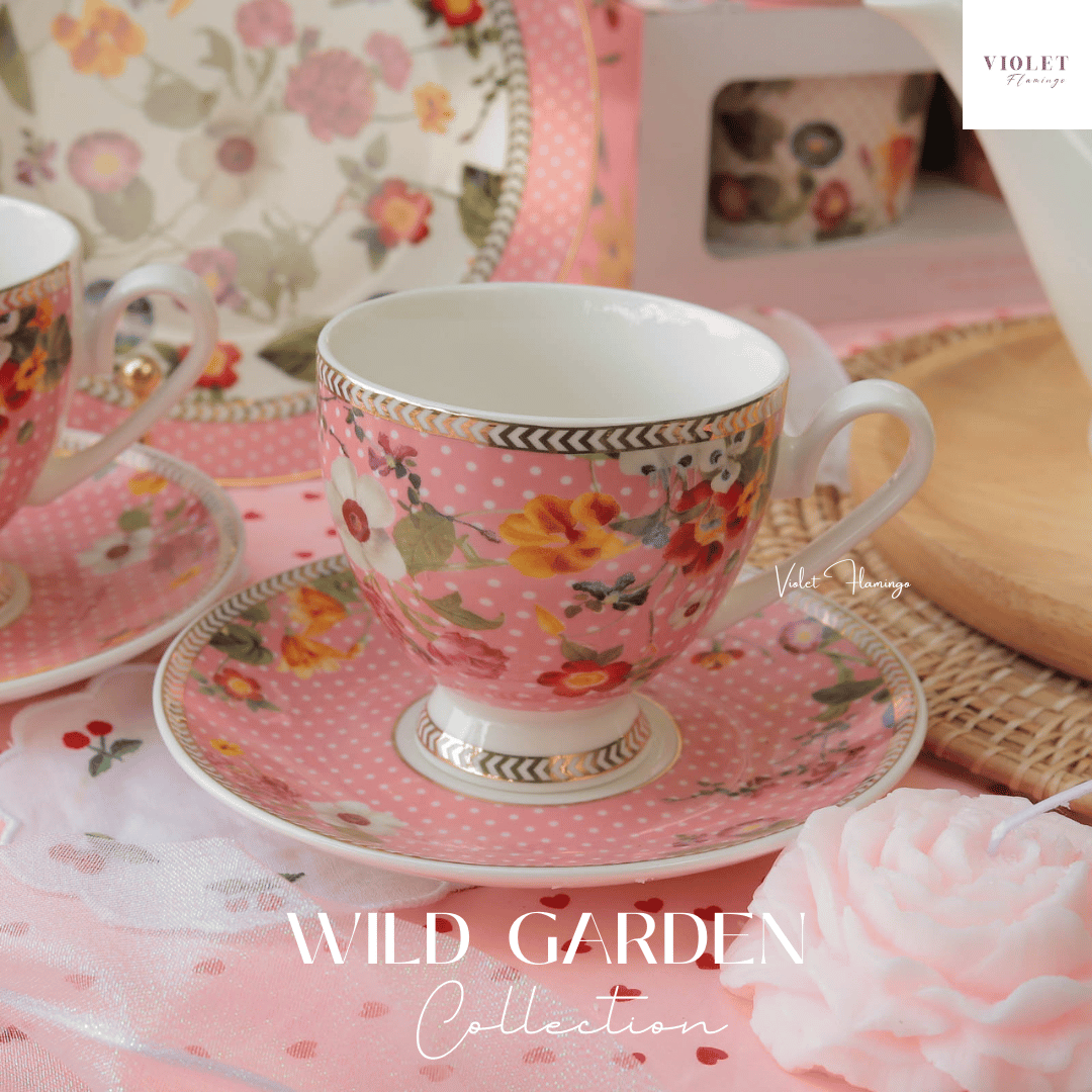 Wild Garden Tea Cup Set - เซ็ตแก้วชาพร้อมจานรอง