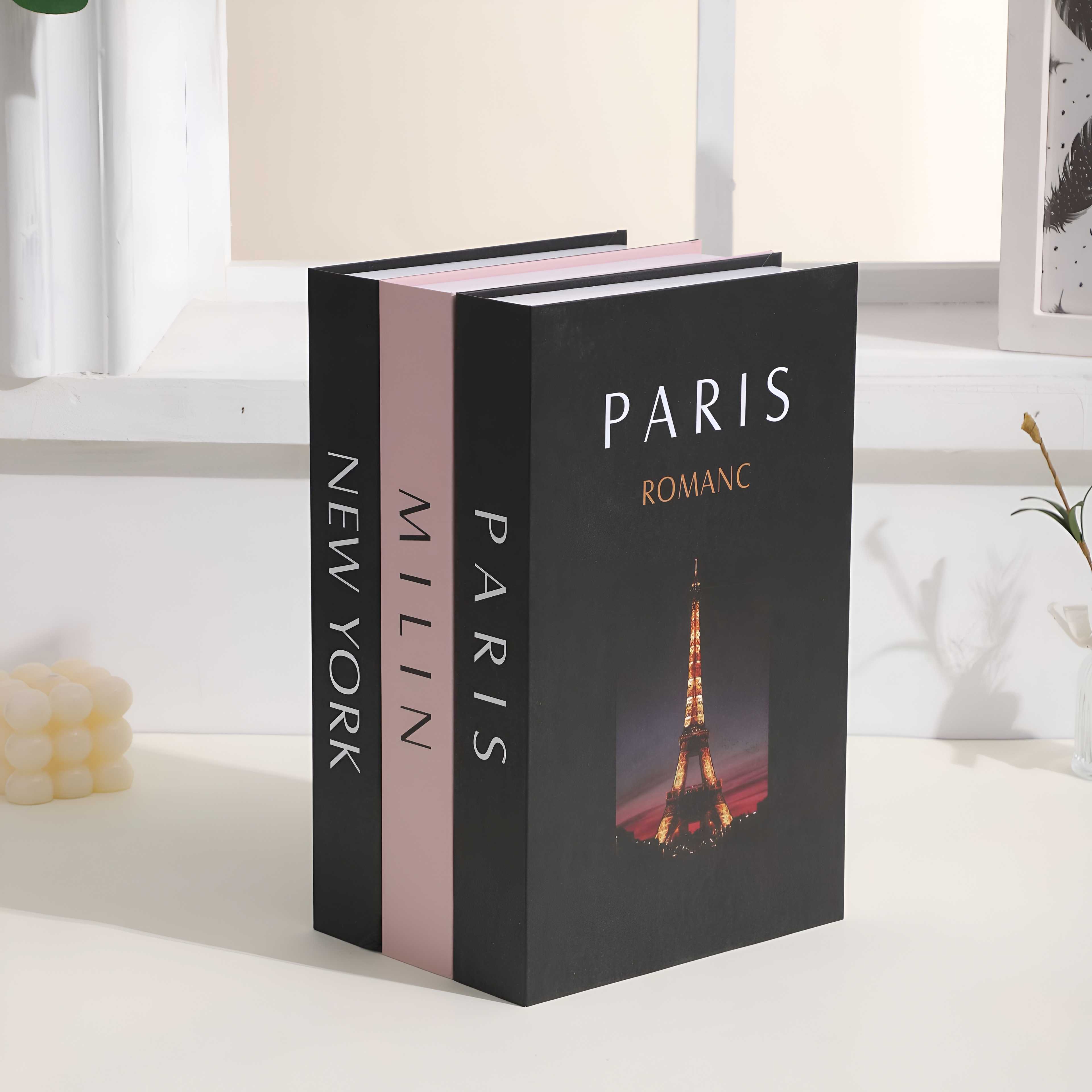 หนังสือปลอม City edition 3 ( 3 เล่ม ) : พร็อพตกแต่ง สไตล์โมเดิร์นมินิมอล