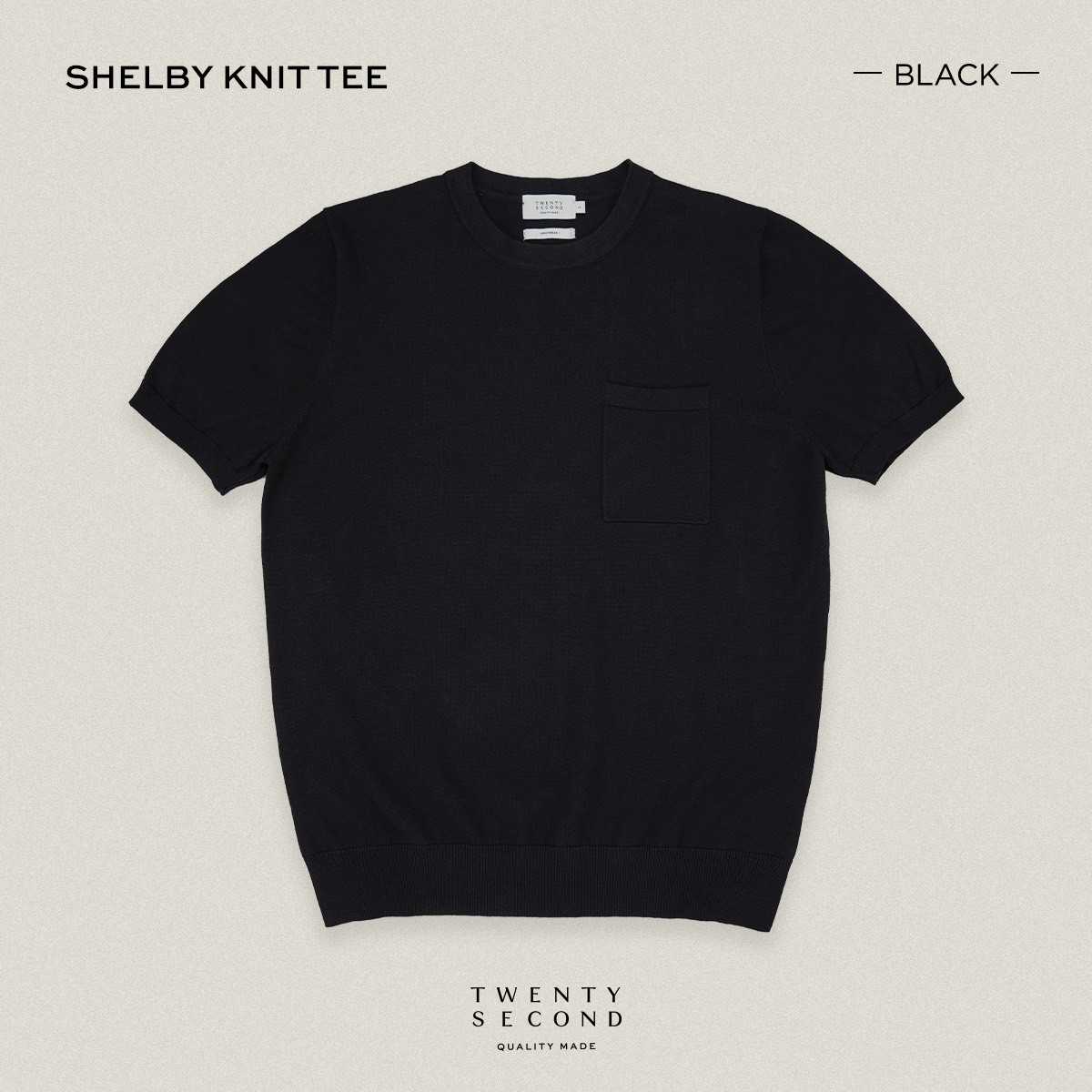 TEE SHELBY KNIT - BLACK