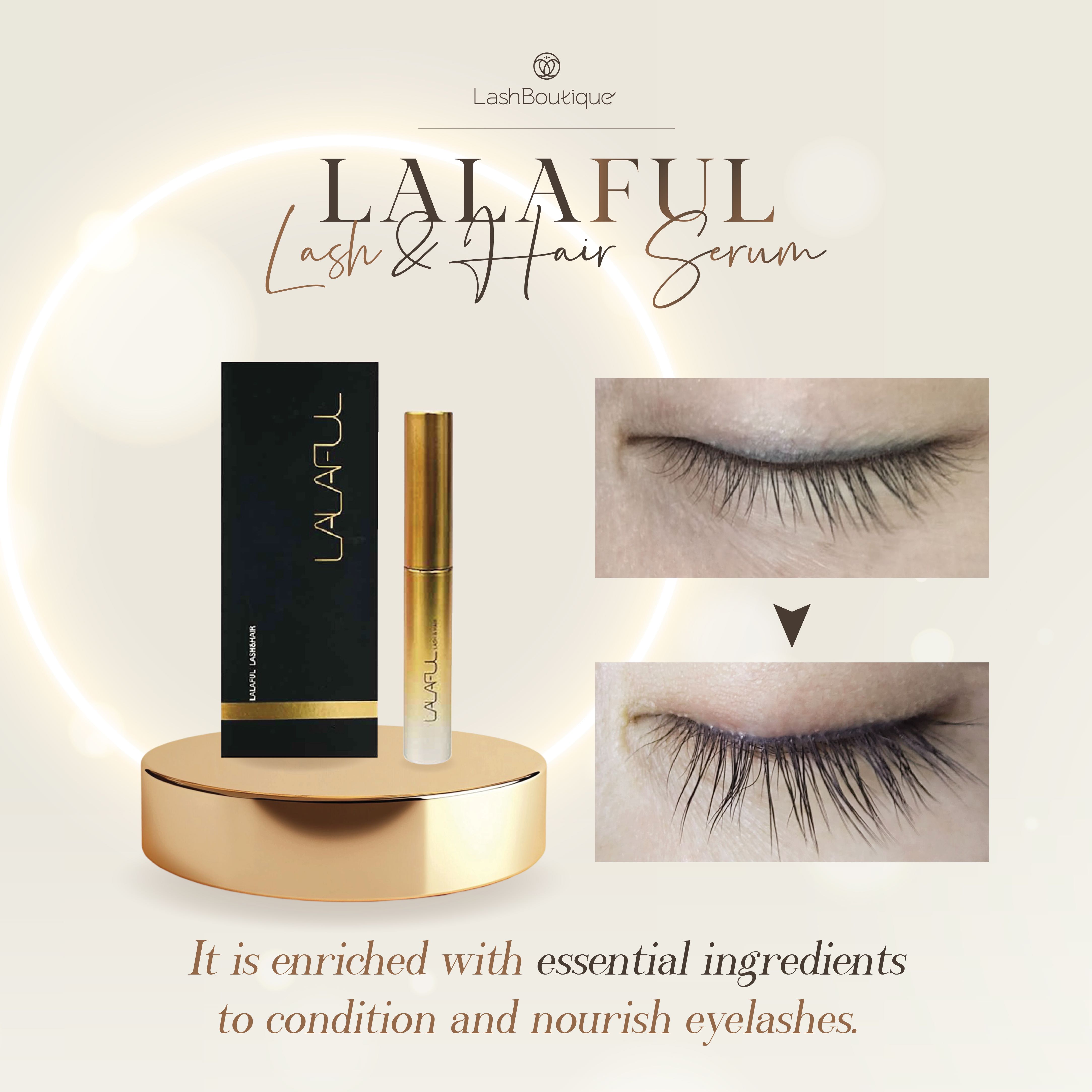 LALAFUL Lash&Hair Serum – 3,400.- (3ml) เซรั่มบำรุงขนตายาว สูตรเข้มข้น