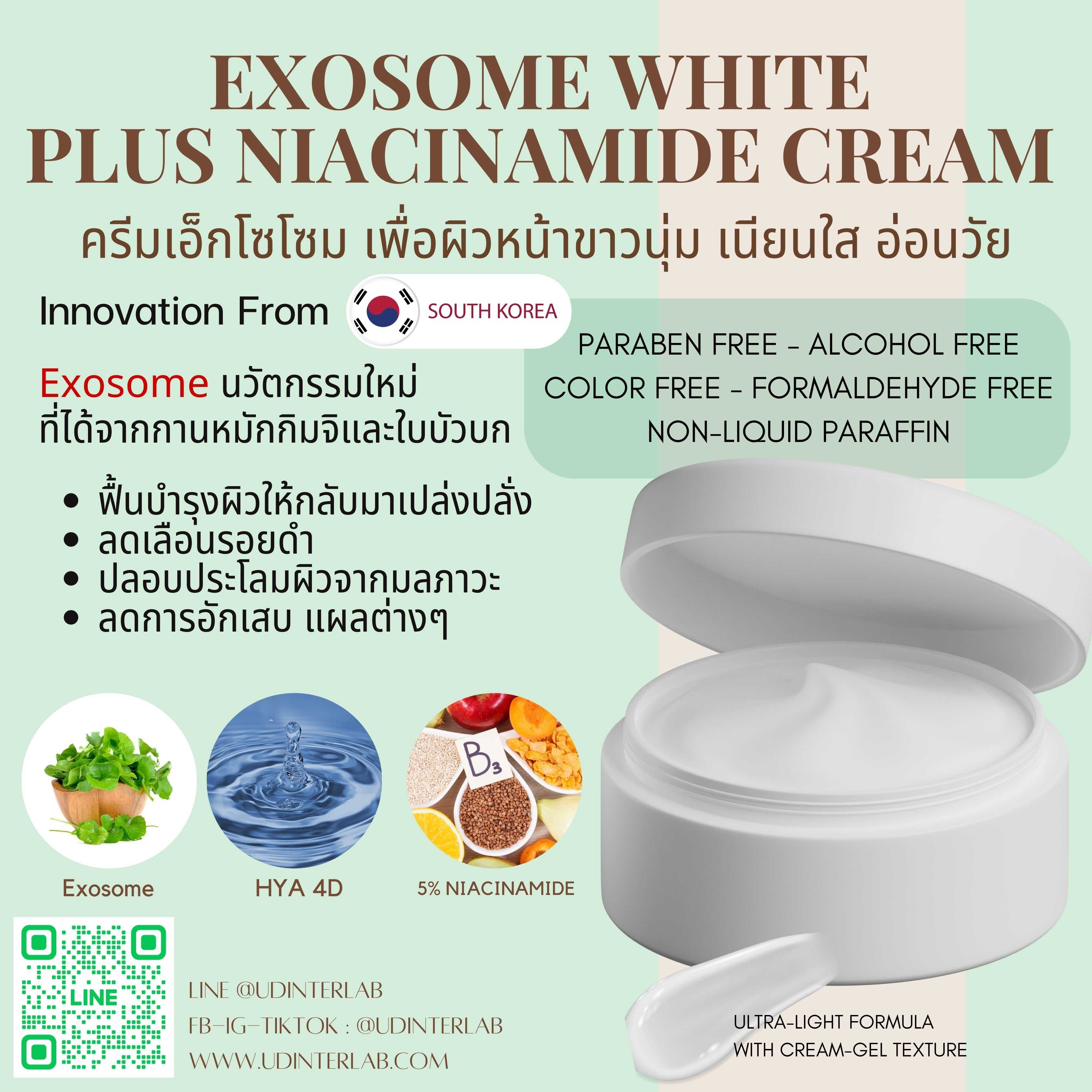 Exosome White Plus Niaciamide Cream ครีมเอ็กโซโซม
