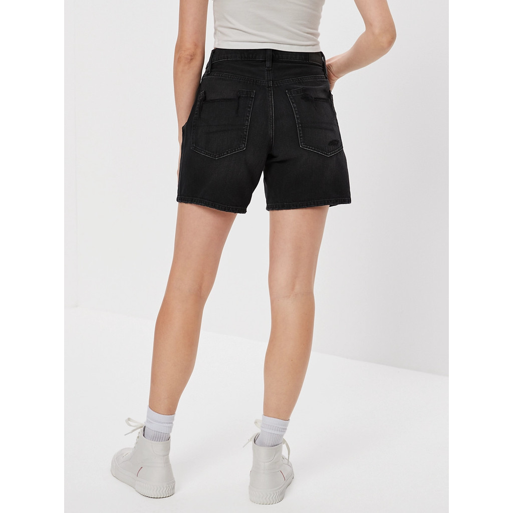 American Eagle กางเกงยีนส์ขาสั้นผู้หญิง 90S BOYFRIEND BERMUDA สี BLACK - 033-7321-001