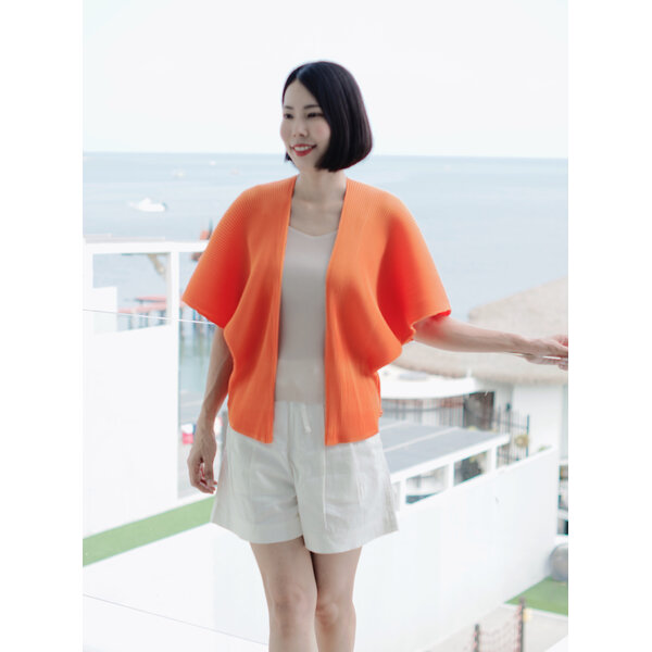 2MUAY รุ่น GJO10103/ GJO2905 เซ็ตพลีทคุณภาพ CAMISOLE TOP WITH THICK WRAP CARDIGAN PLEATED SET 8 ส...