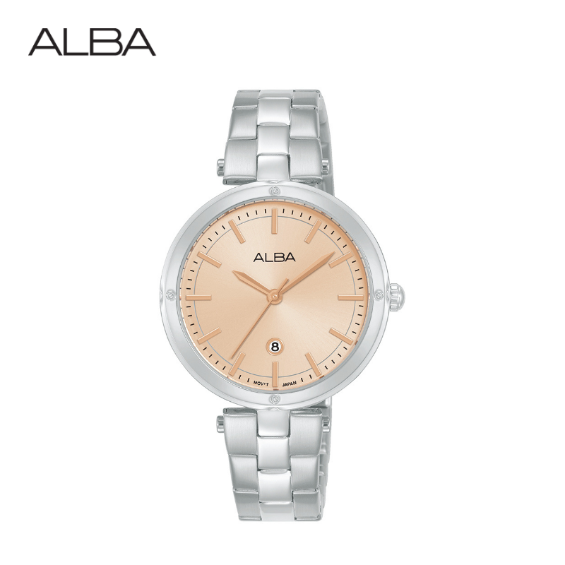 ALBA นาฬิกาข้อมือผู้หญิง Ikebana Quartz รุ่น AH7DE1X ขนาด 32 mm.
