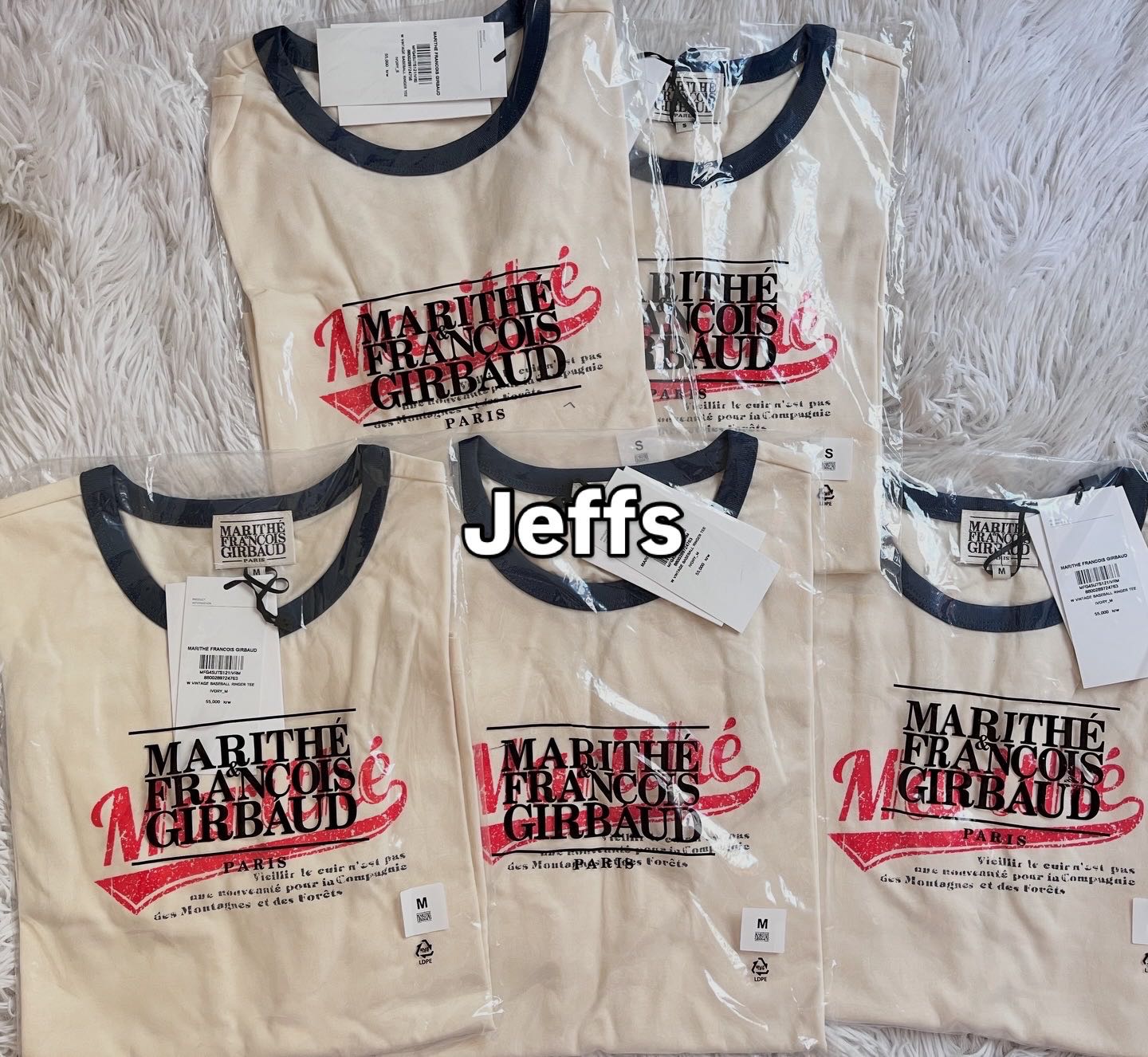 พร้อมส่ง แท้ Marihte เสื้อยืดรุ่น vintage baseball ringer tee มีไซส์ผู้หญิง /ผู้ชาย