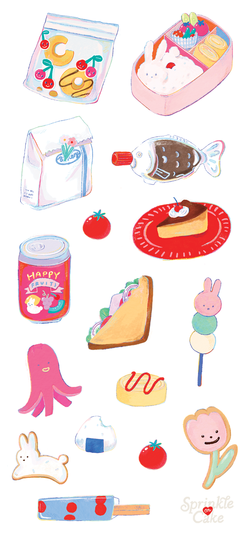 picnic glitter sticker sheets