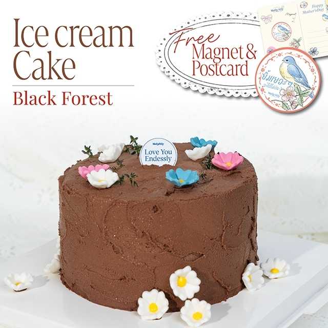 (Ice-Cream Cake) 🎂🍫 Black Forest : Chocolate Respberry