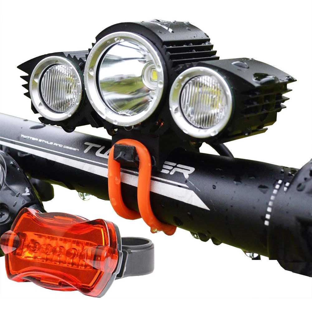 ไฟฉายจักรยาน super 3 LED รุ่น BOGOTA (3,600 lumens)