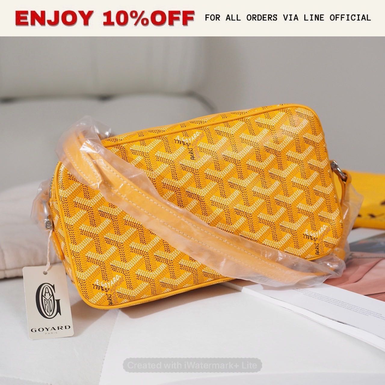 NEW! GOYARD Cap-Vert PM สี Yellow | Bag