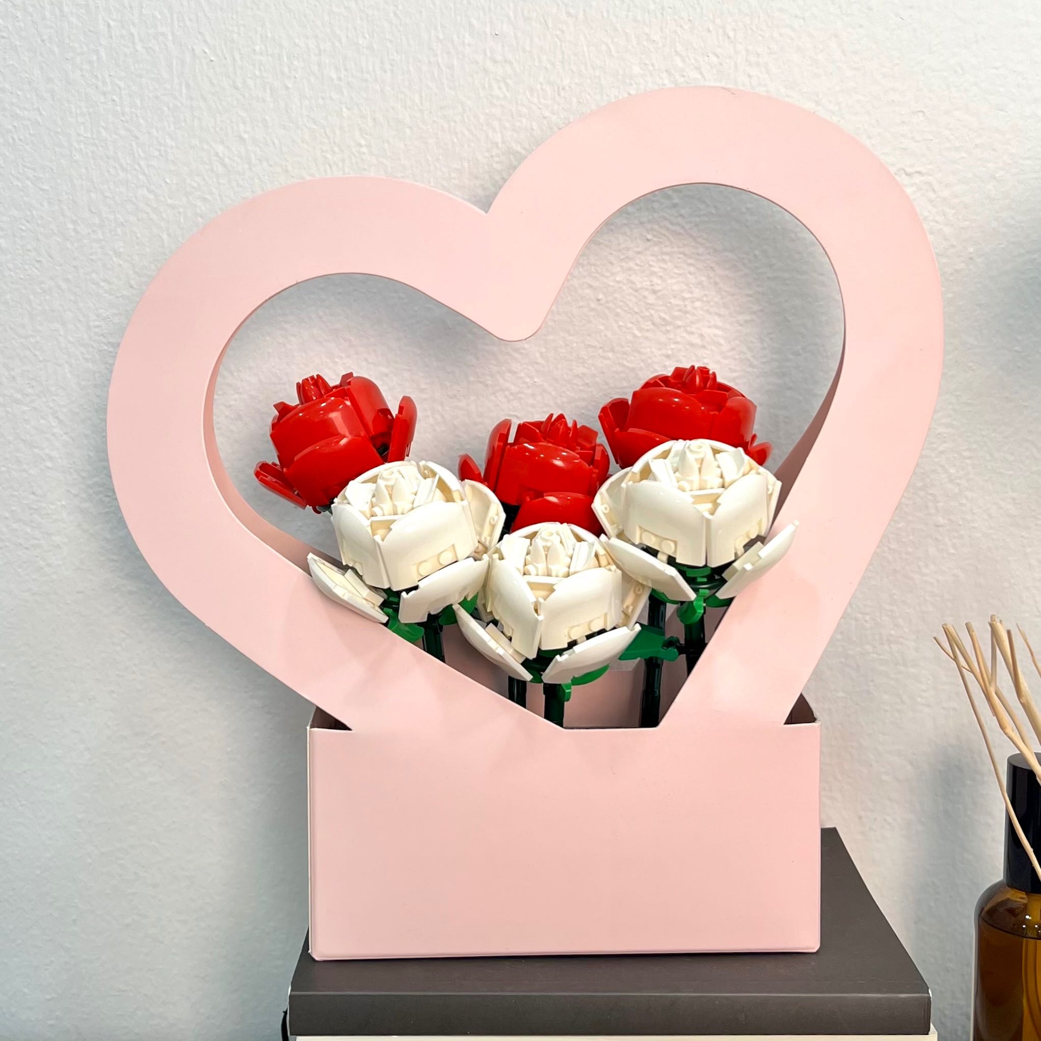LEGO Rose heart basket ตะกร้าดอกกุหลาบรูปหัวใจ