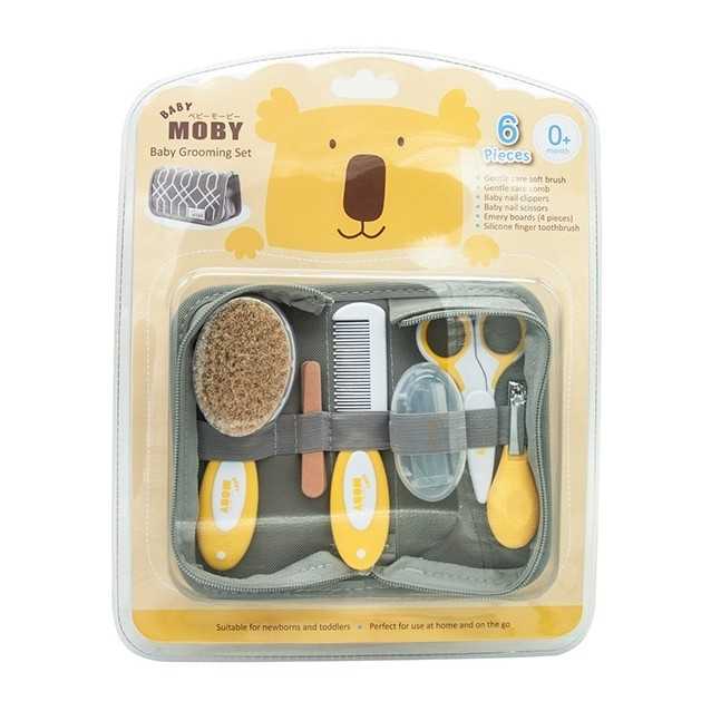 Moby ชุดอุปกรณ์ตัดเล็บและหวี (Baby Grooming Set) ที่ตัดเล็บเด็ก กรรไกรตัดเล็บเด็ก