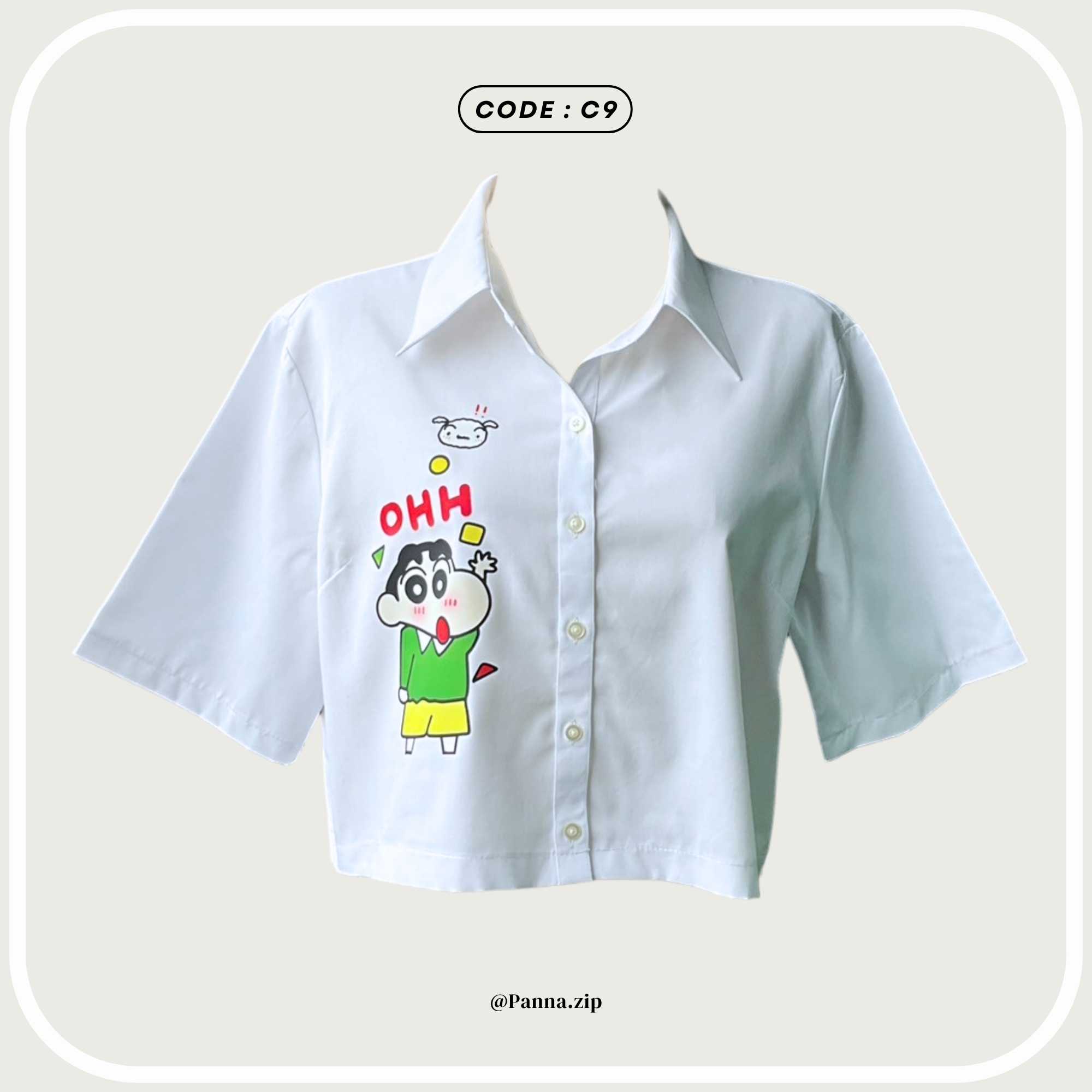 C9 : Crop shirt oversize