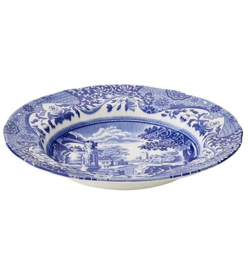 พร้อมส่งSPODE BLUE ITTALIAN 9 INCH SOUP PLATE // จานซุป