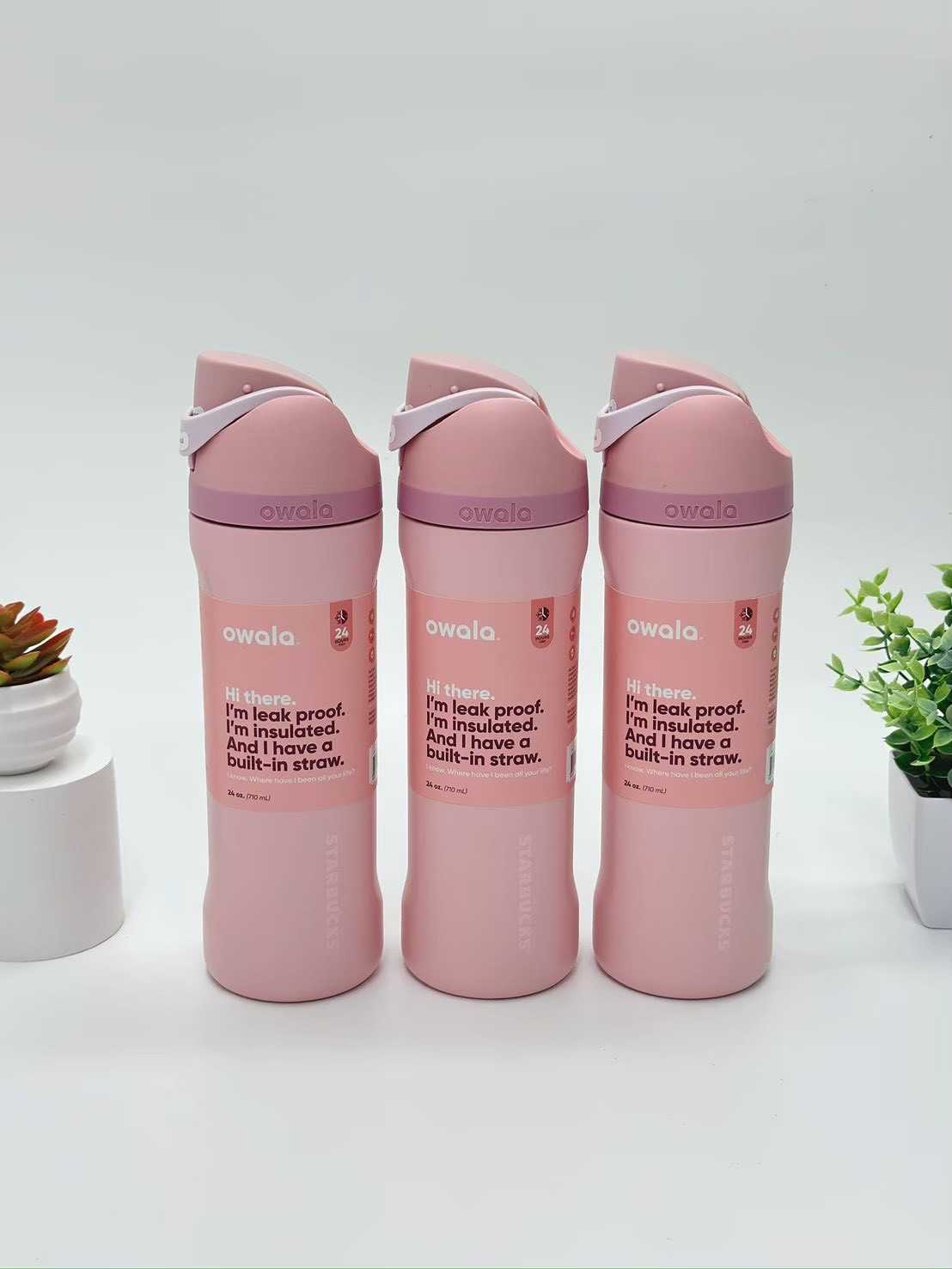 Owala FreeSip 24oz (Rose Quartz)