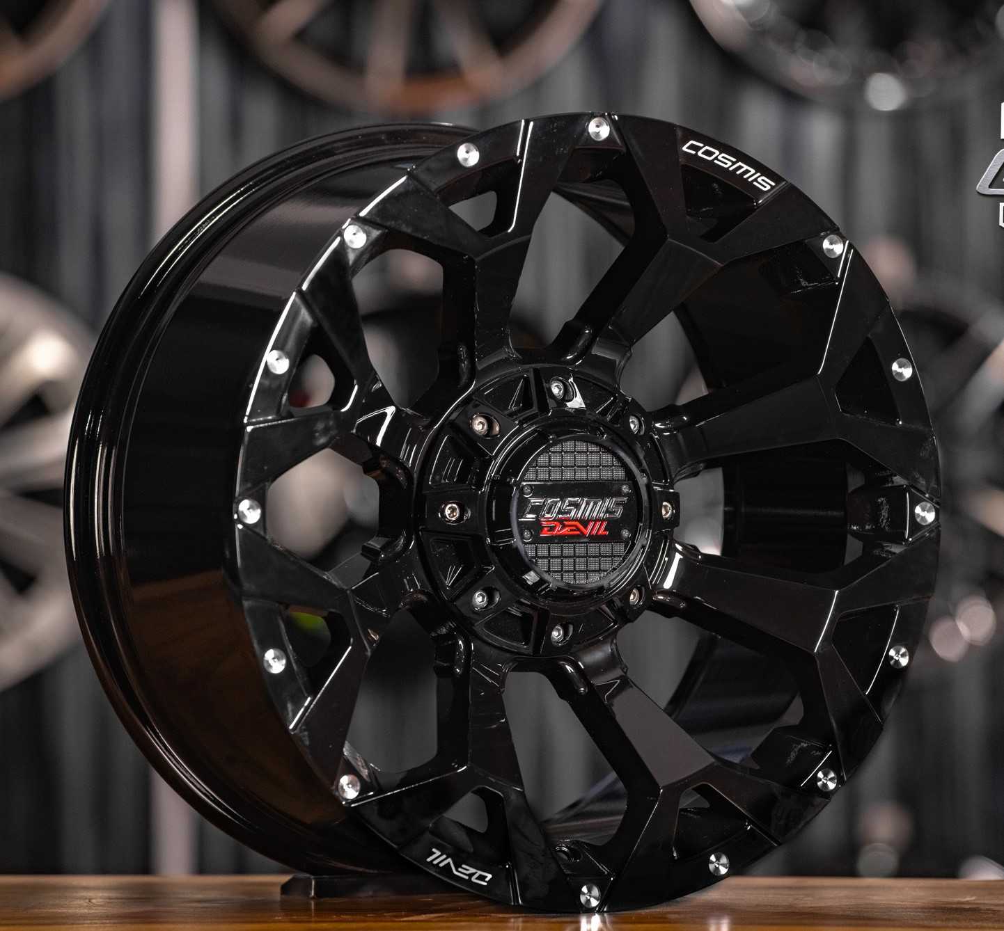 แม็กซ์ STAR 18X9.0 6X139.7 ET0 CB.106 DEEP-BLACK  (สีดำพิเศษ)Custom
