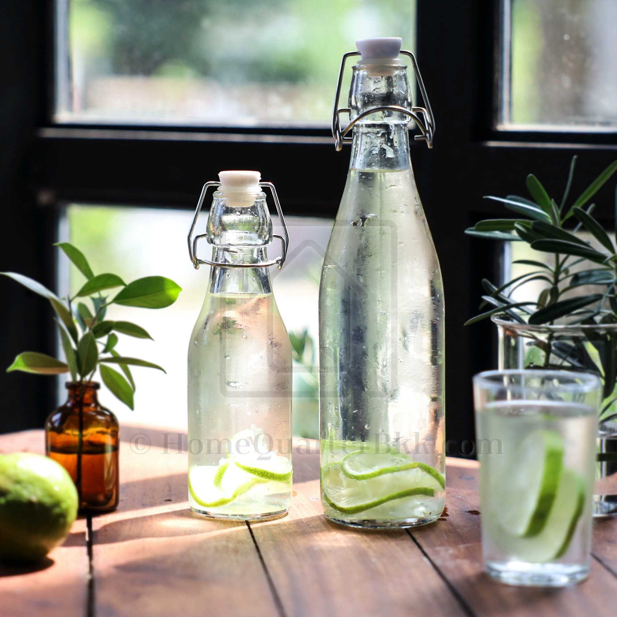 ขวดแก้ว จุกล็อกแบบลวด ขนาดจุ 500 มล. | Wire Bottle 500 ml.