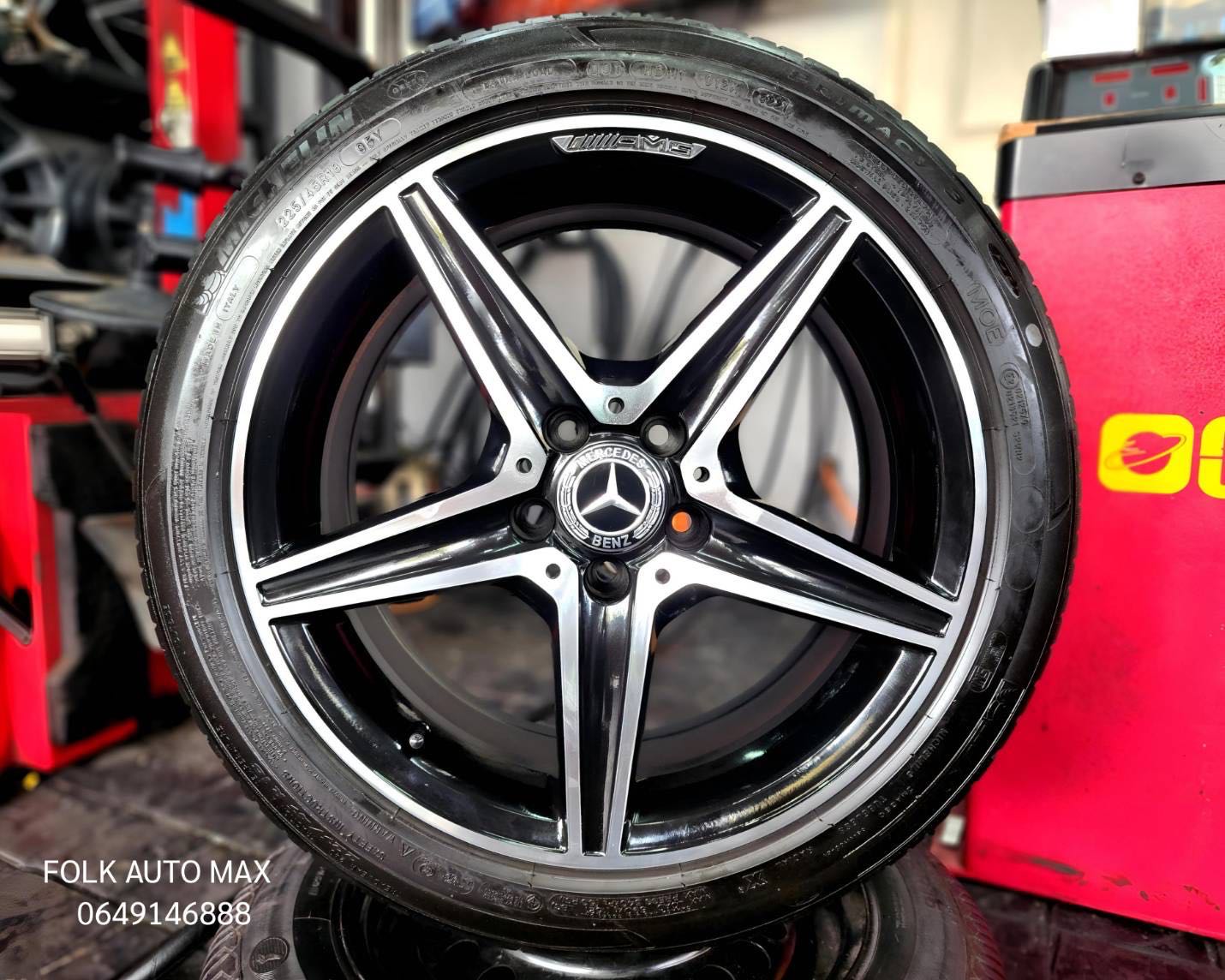 ล้อ Mercedes Benz c300 ขอบ 18 ของแท้สภาพสวยไม่มีรอย พร้อมยาง 1535368 55555 55555