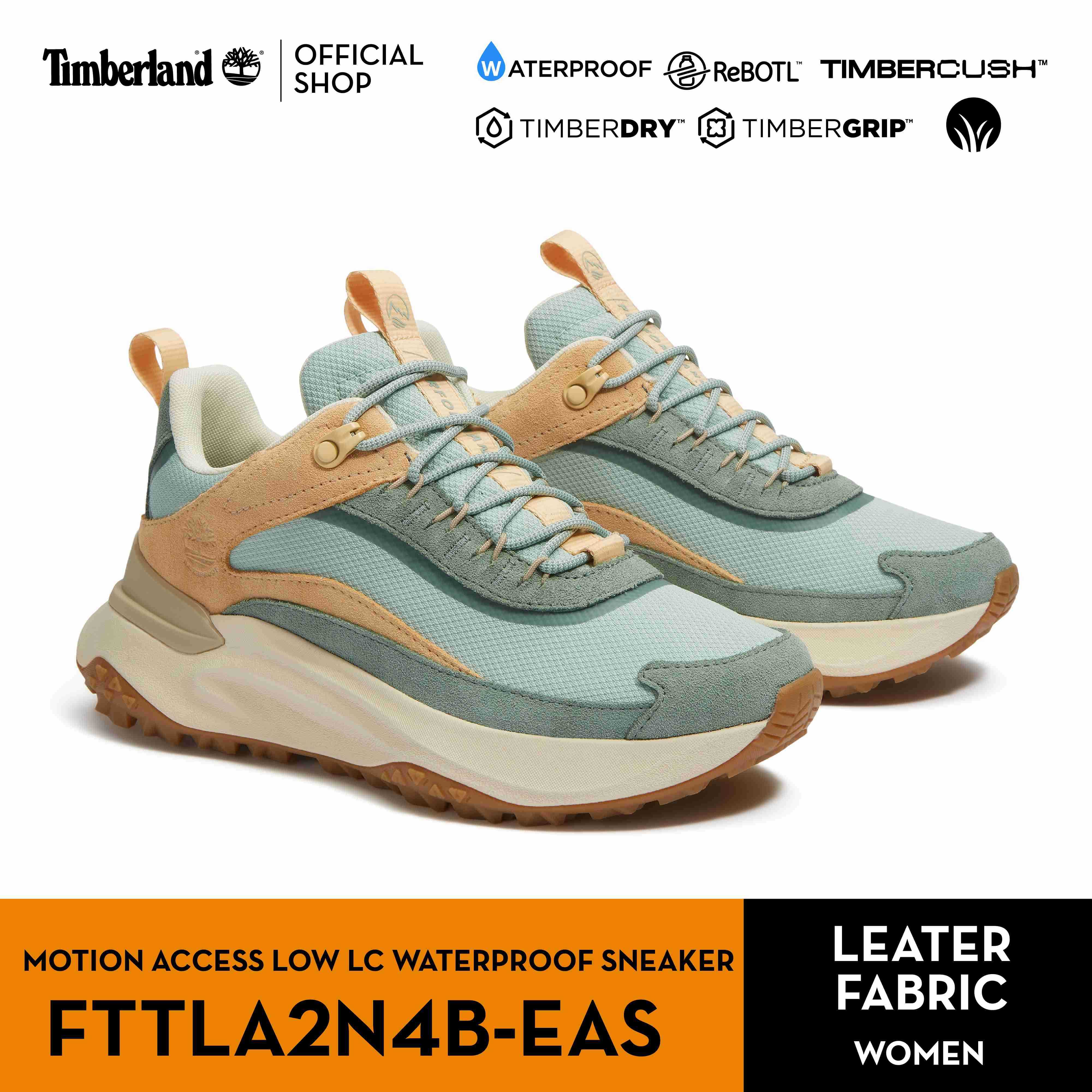Timberland Women's MOTION ACCESS LOW LACE UP WATERPROOF SNEAKER รองเท้าผู้หญิง (FTTLA2N4B-EAS)