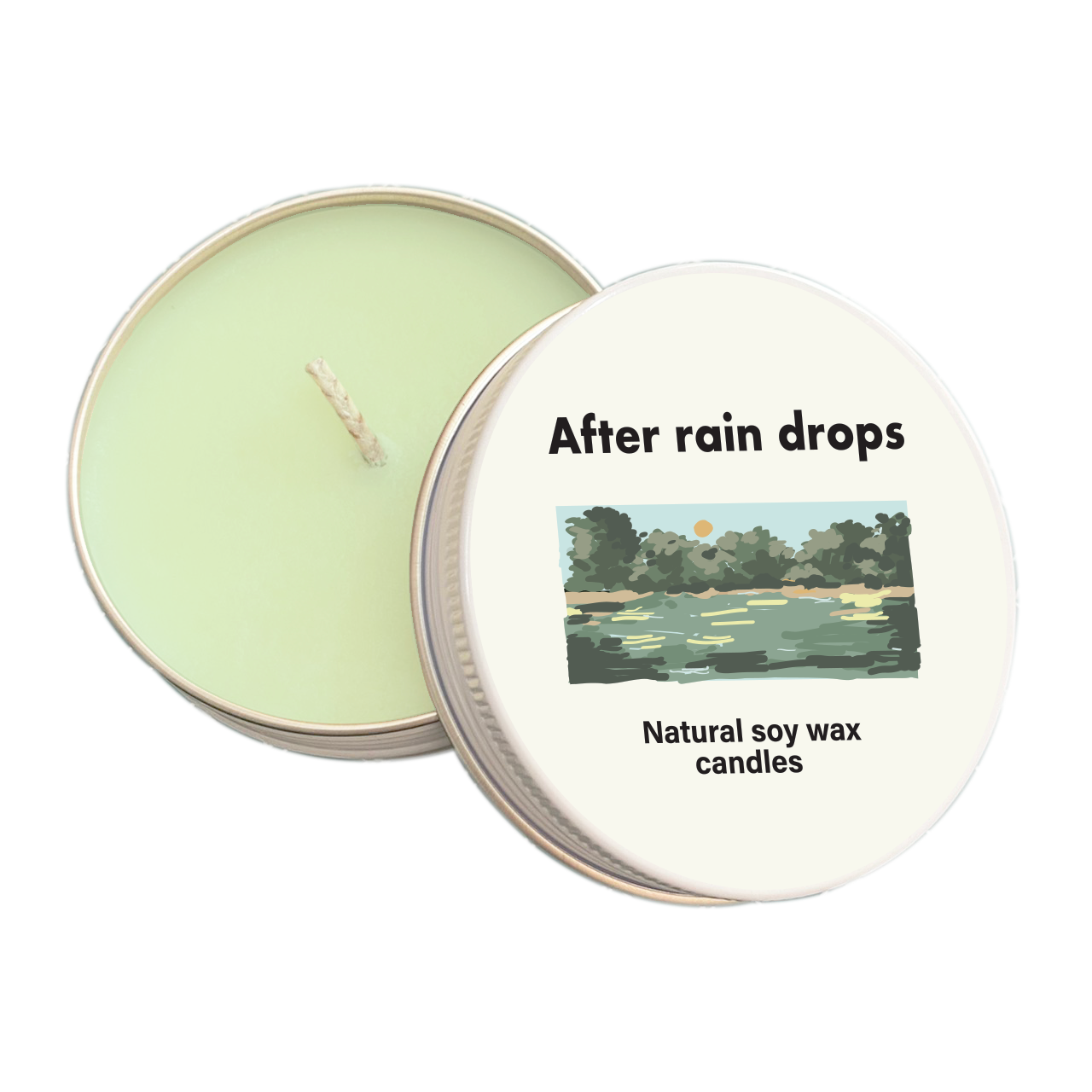 Summerstuff.marine - SOY WAX CANDLES กลิ่น AFTER RAIN DROPS (60 g) - เทียนหอม เทียนหอมไขถั่วเหลือง