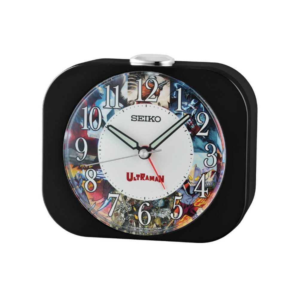 SEIKO CLOCKS Ultraman นาฬิกาปลุก Ultraman รุ่น QHE913K ขนาด 3.8X4.4 นิ้ว