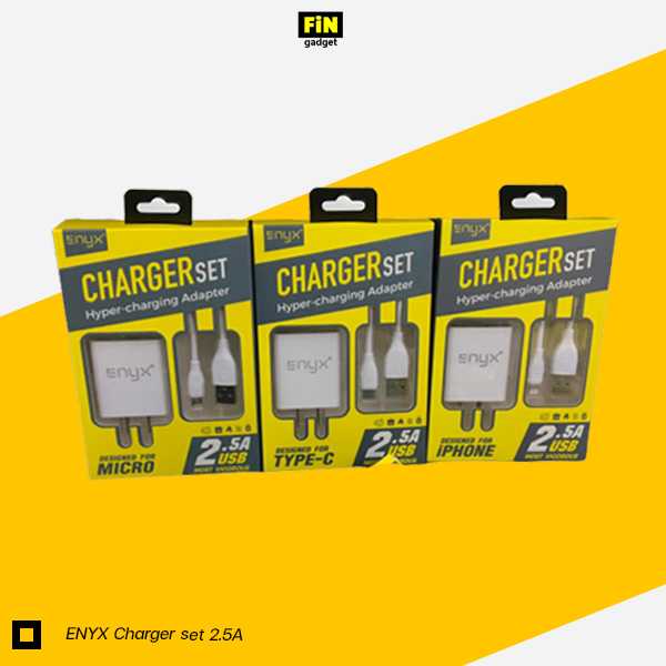 ENYX Charger set 2.5A 2 USB+สายชาร์จ ชาร์จไว ชาร์จได้ 2 เครื่องพร้อมกัน