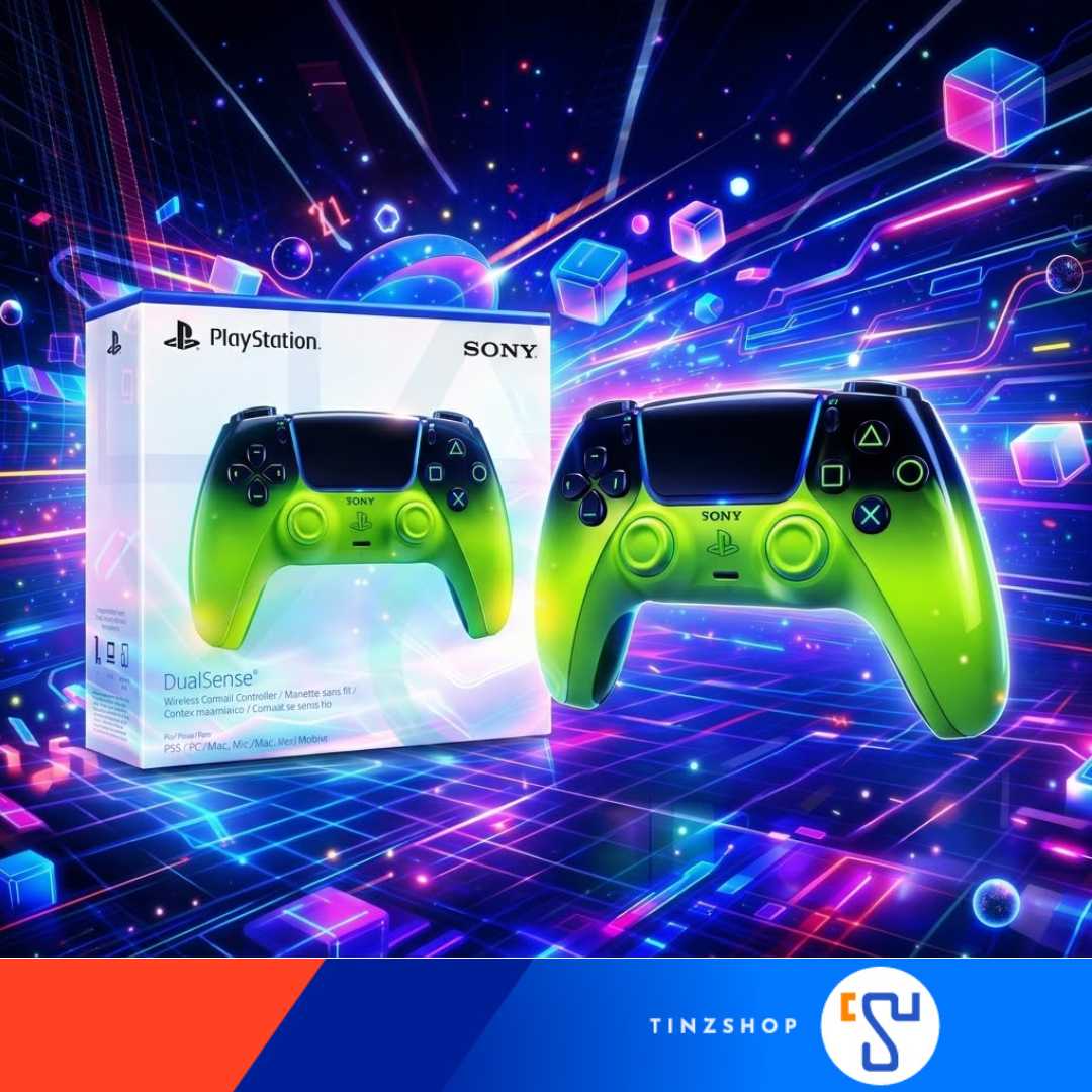 PlayStation 5 PS5 DualSense Wireless Controller Remix Green Joy PS5 ...