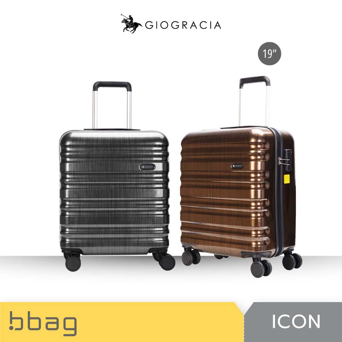 Giogracia Polo Club : กระเป๋าเดินทาง รุ่นไอคอน (Icon) 65005 ขนาด 19 นิ้ว