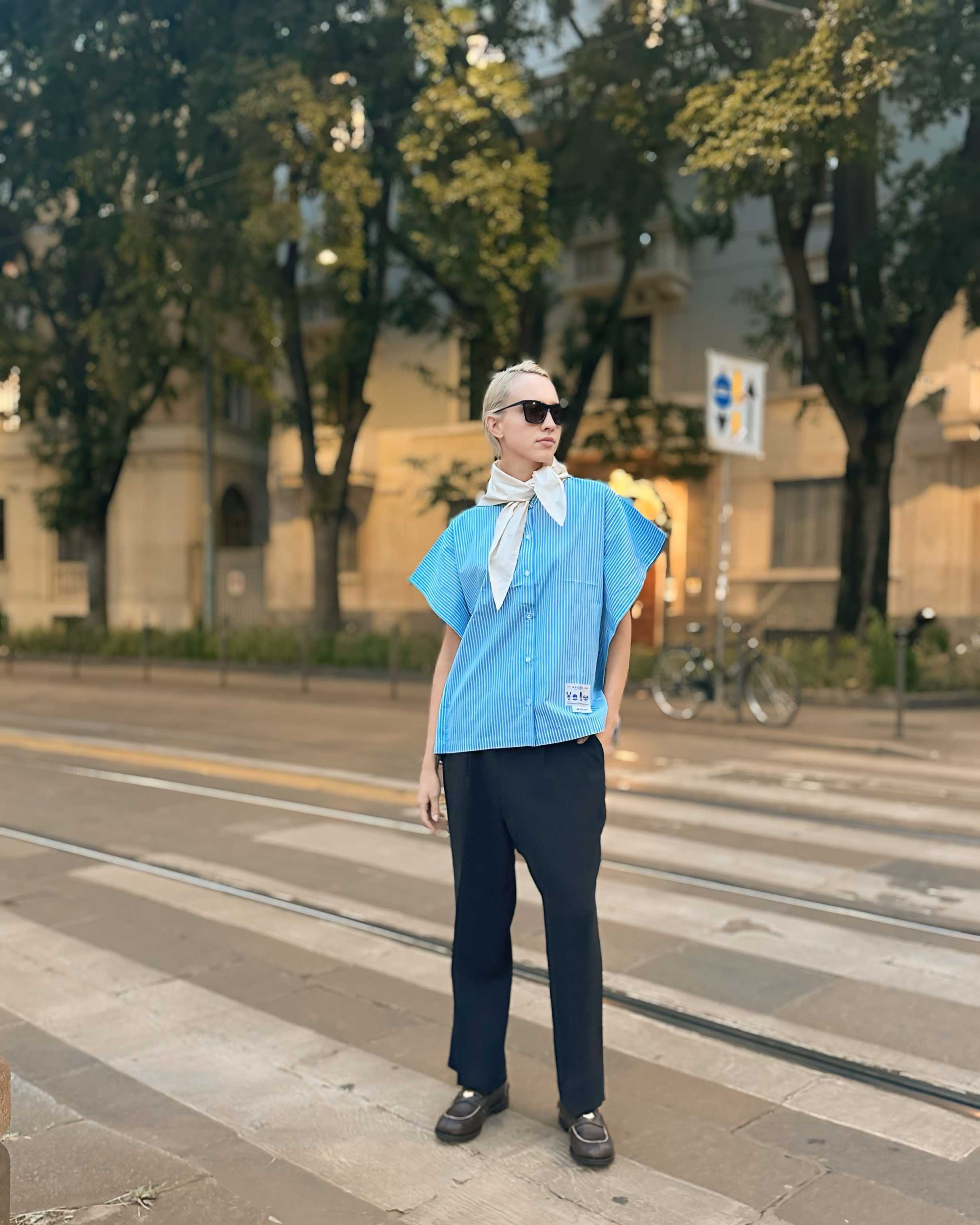 MWA Blue&White Shirt