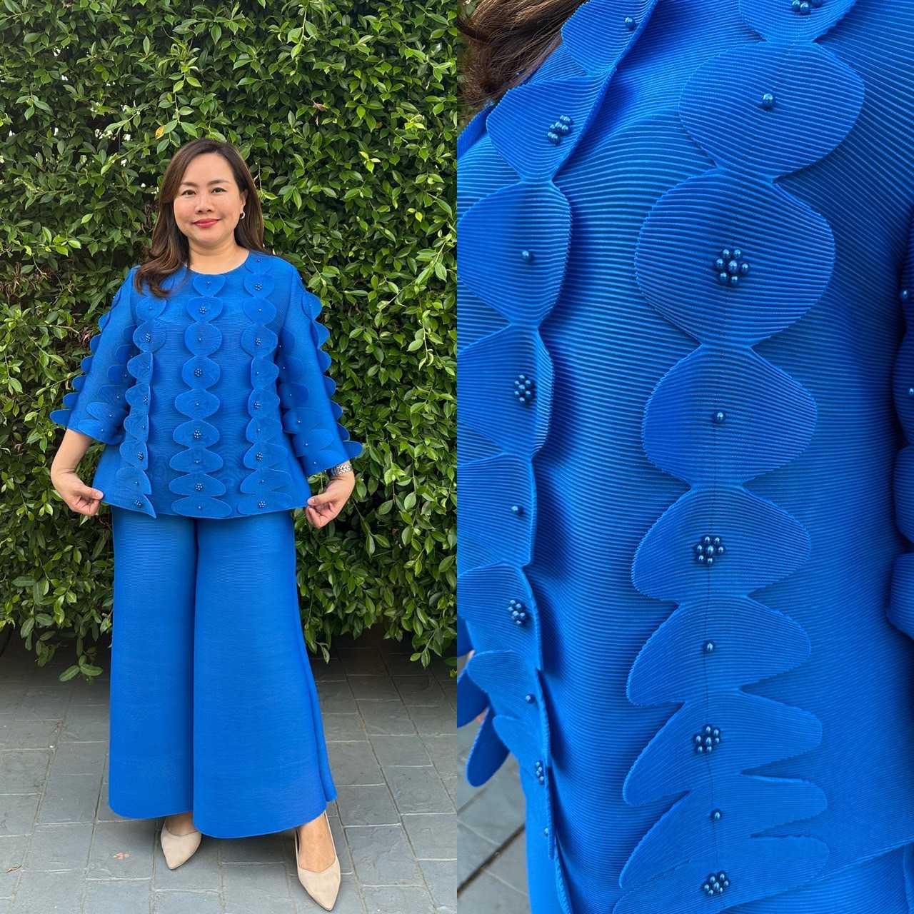Pleatbynisa A635 เซ็ตอัดพลีท เนื้อผ้าPolyester100%